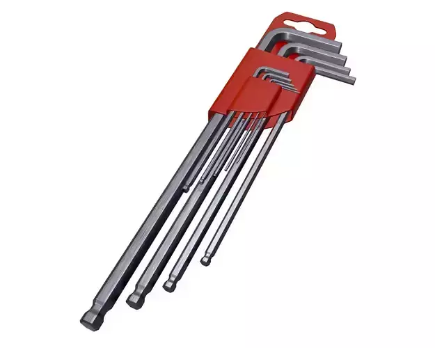 Hex Key Set 3D model