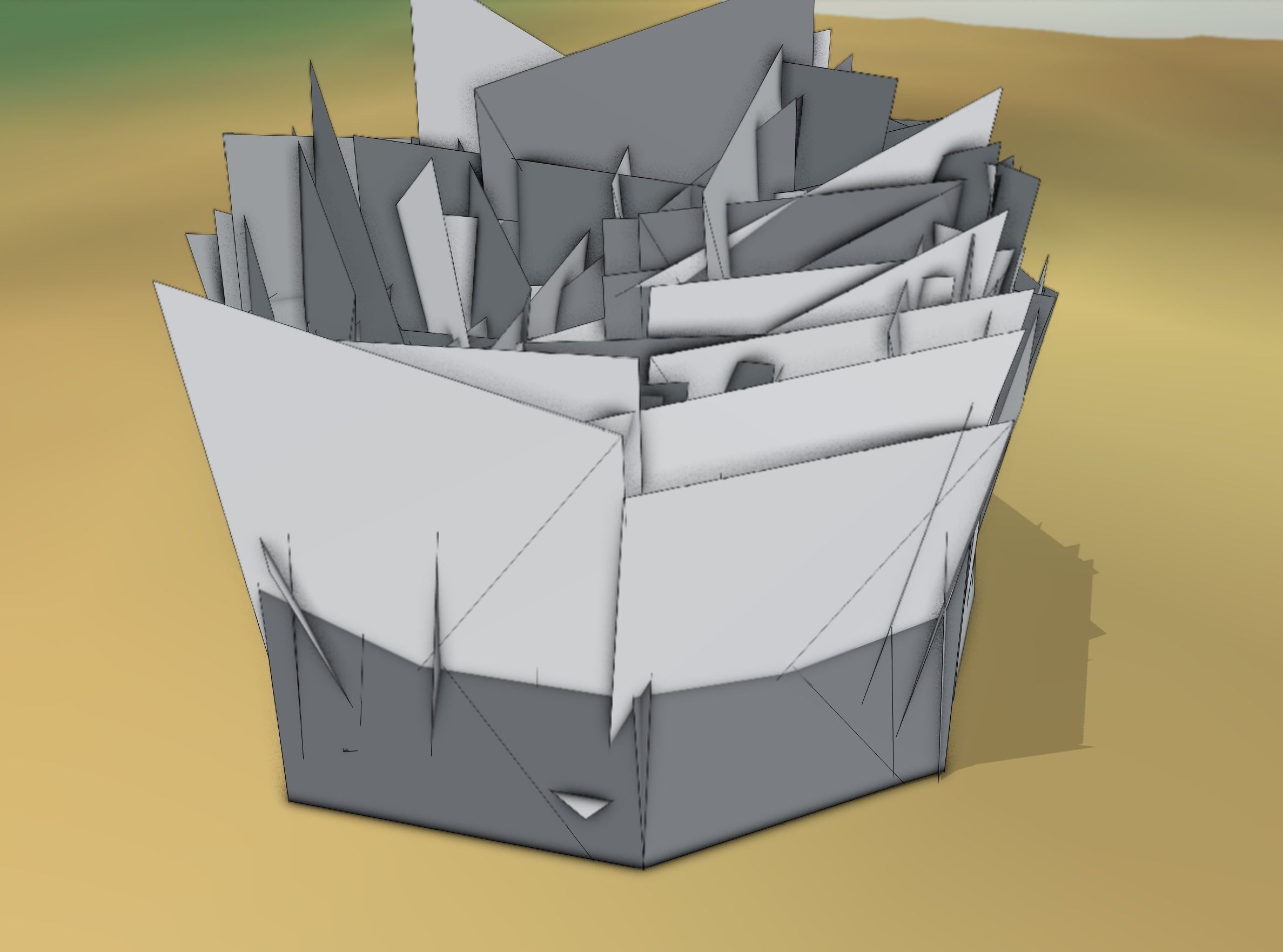 Reeds - Object 48 Low-poly 3D model_2