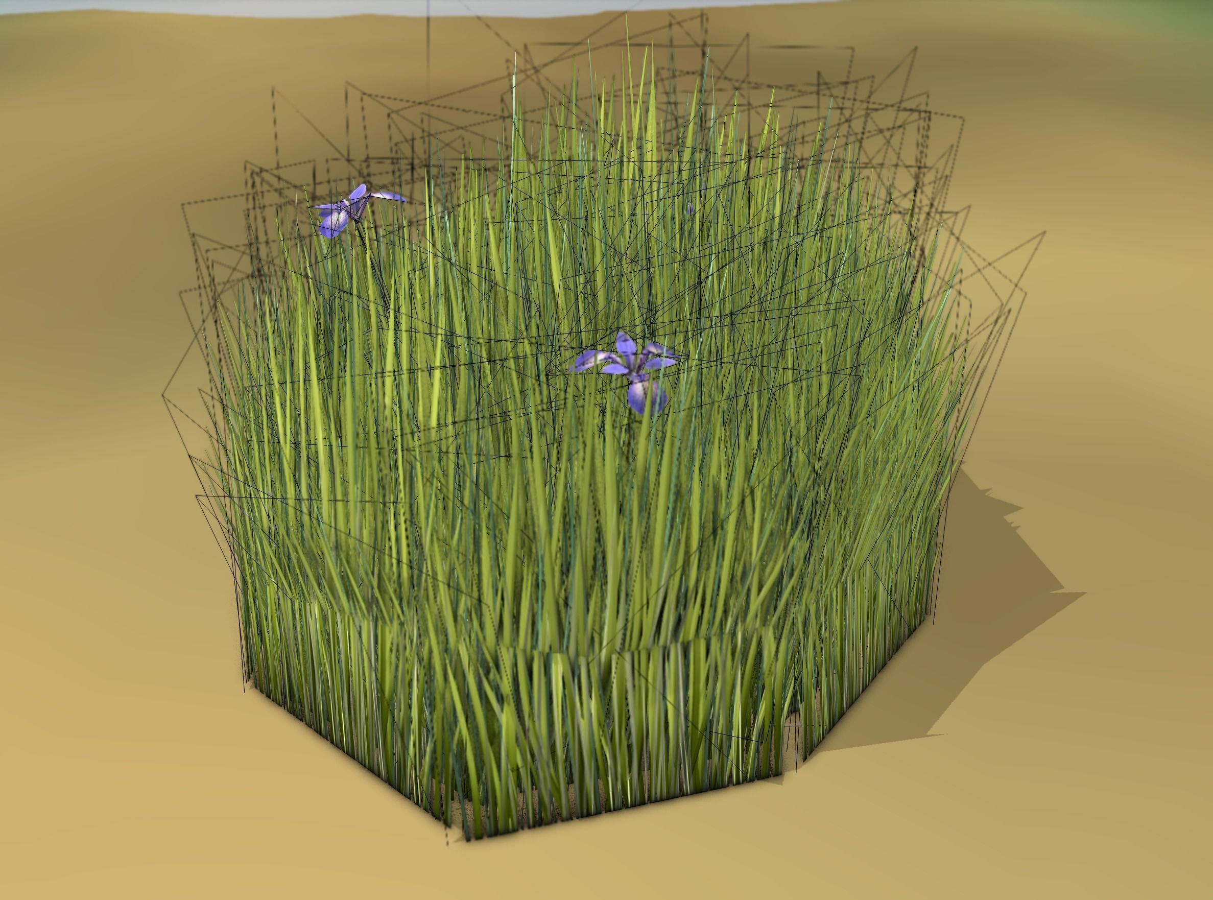 Reeds - Object 48 Low-poly 3D model_5