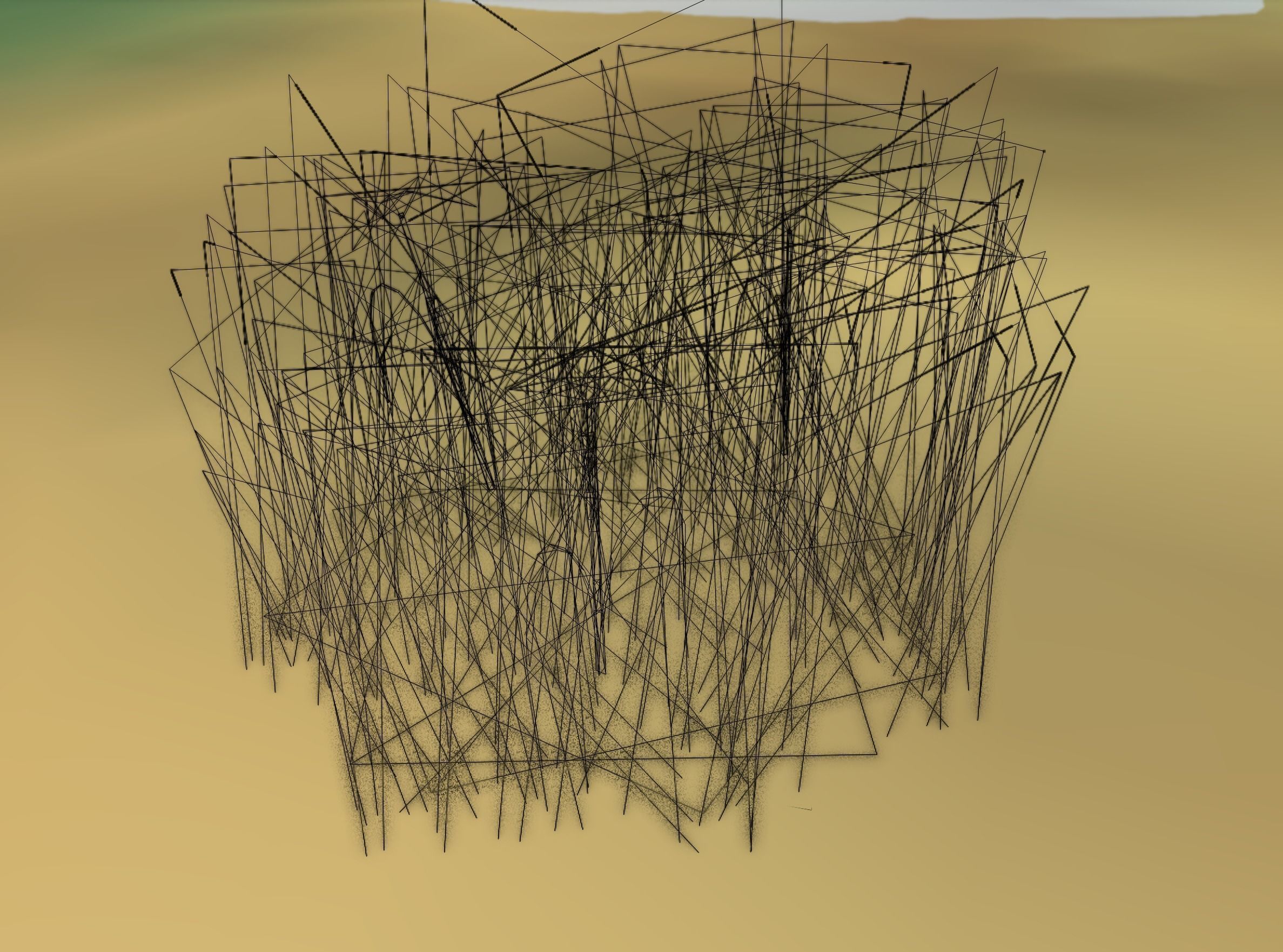 Reeds - Object 48 Low-poly 3D model_7