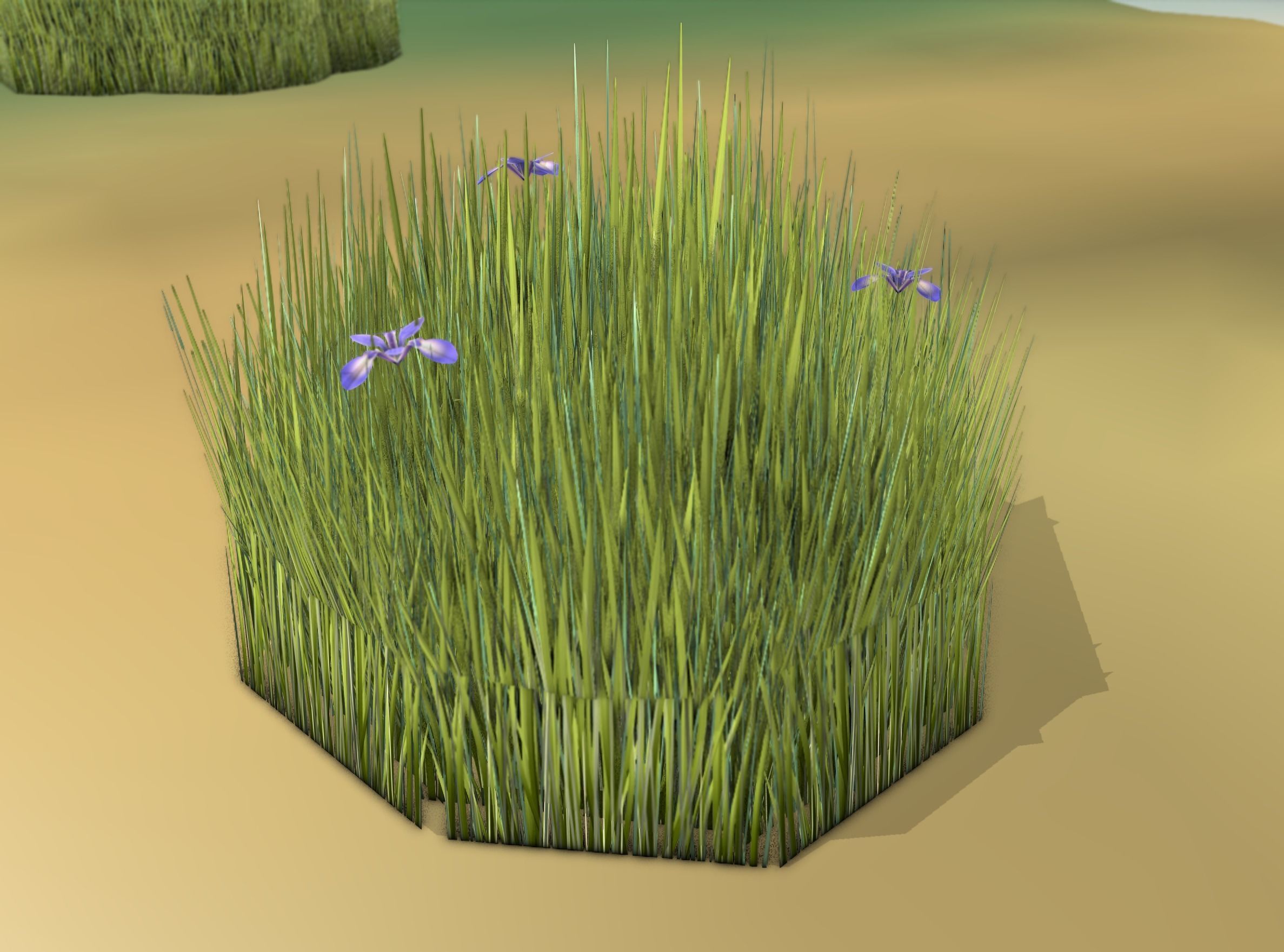 Reeds - Object 48 Low-poly 3D model_12