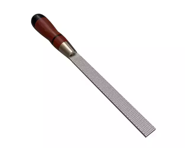 Rectangular Wood Course Cut Rasp 3D model