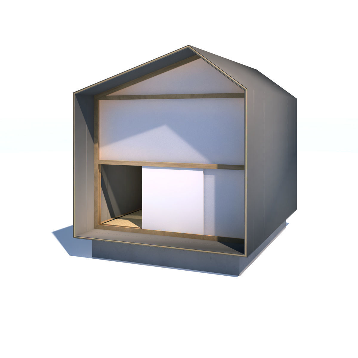 Modern Teahouse No 1 - Small ChaShitsu - tea house 3D model_1