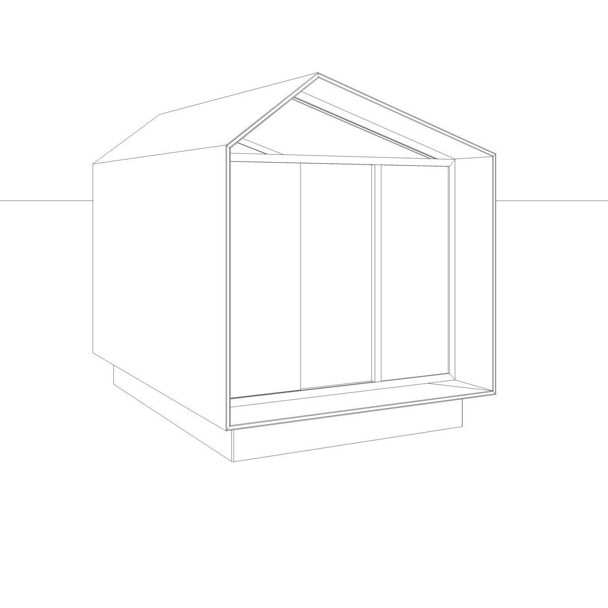 Modern Teahouse No 1 - Small ChaShitsu - tea house 3D model_9