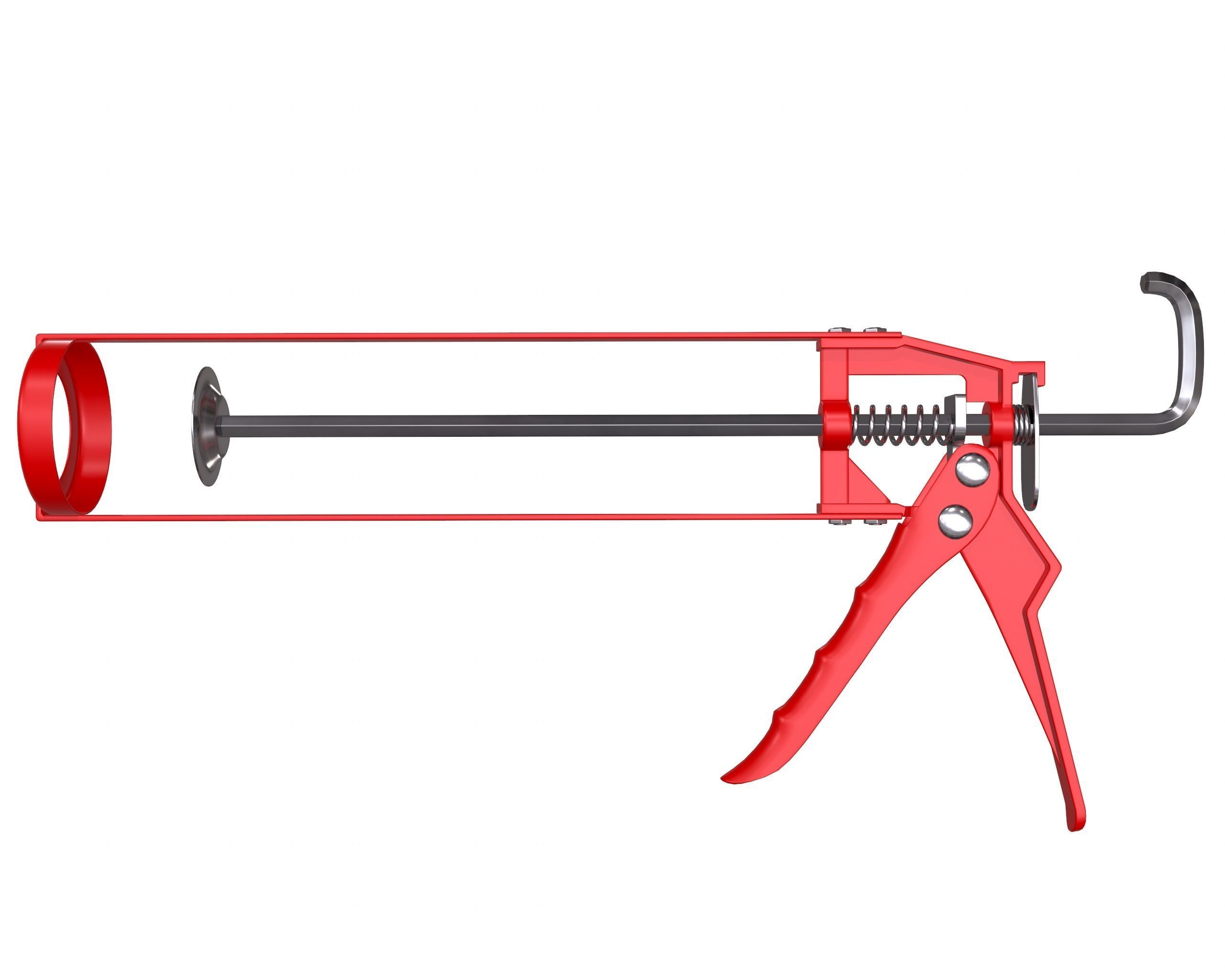 Skeleton Type Manual Caulking Gun 3D model_2