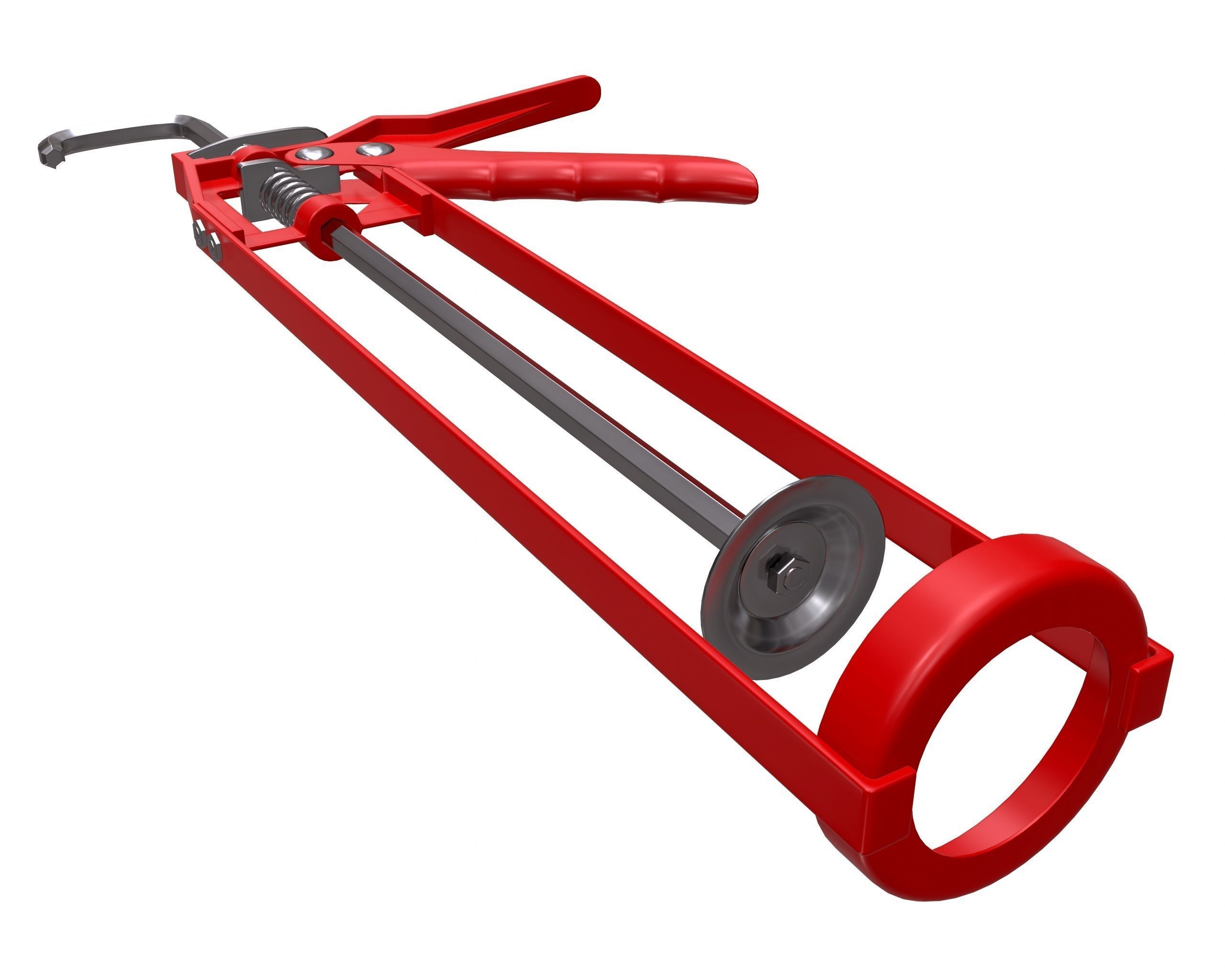 Skeleton Type Manual Caulking Gun 3D model_3