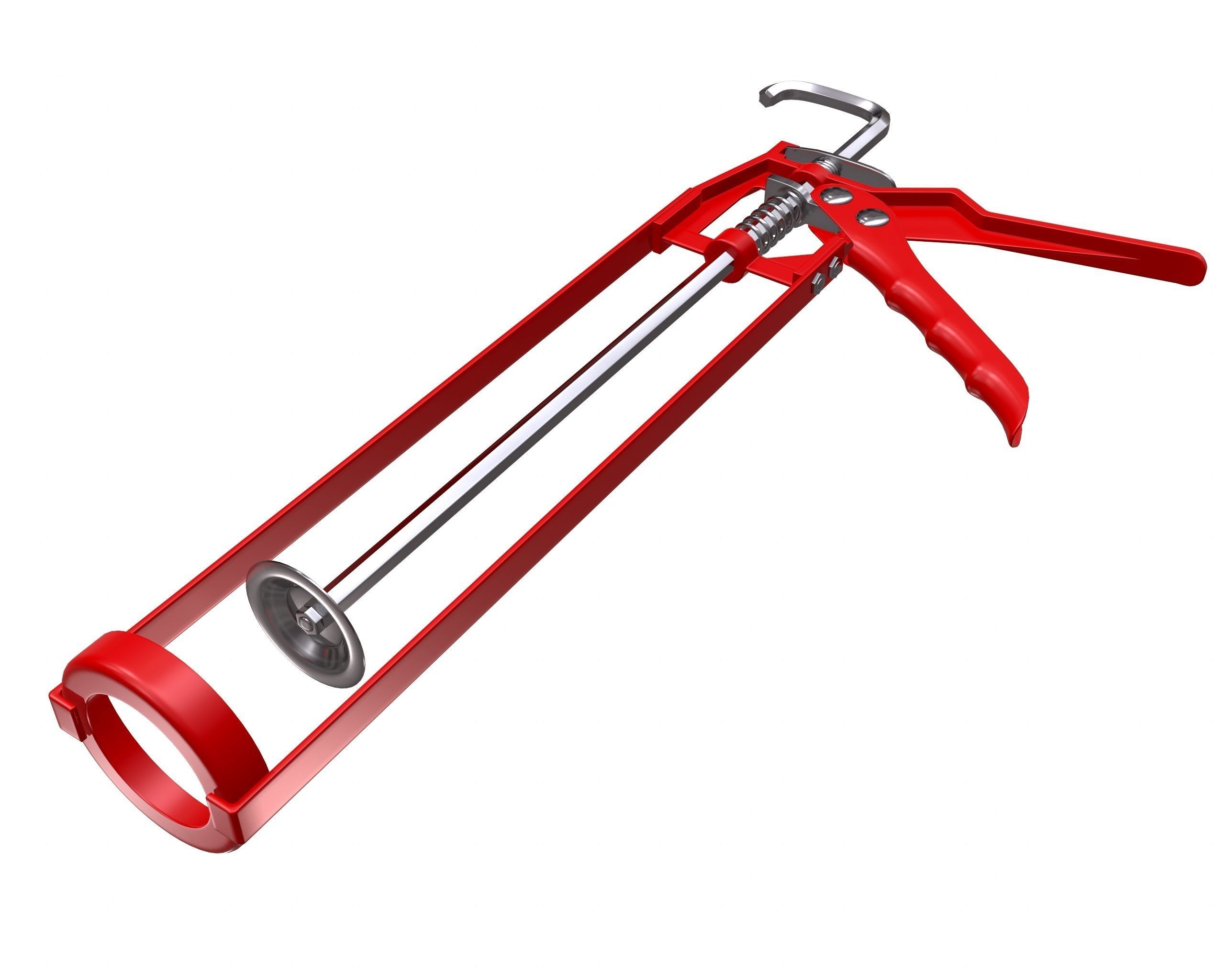 Skeleton Type Manual Caulking Gun 3D model_1