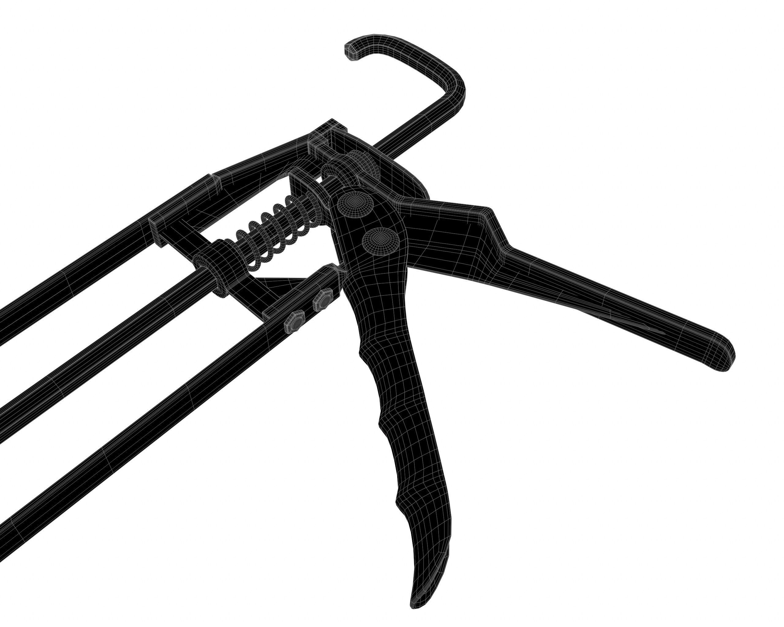 Skeleton Type Manual Caulking Gun 3D model_6