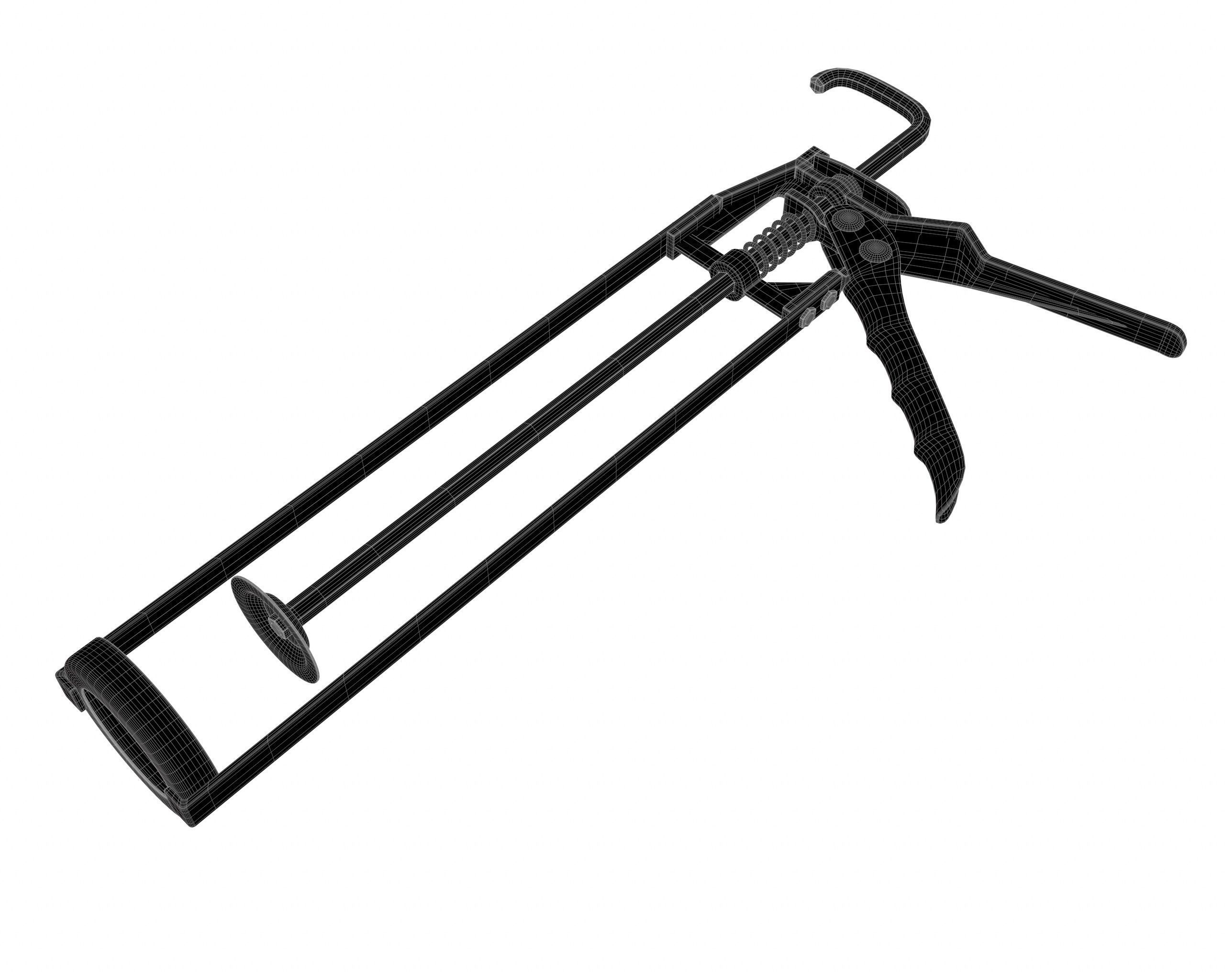 Skeleton Type Manual Caulking Gun 3D model_5