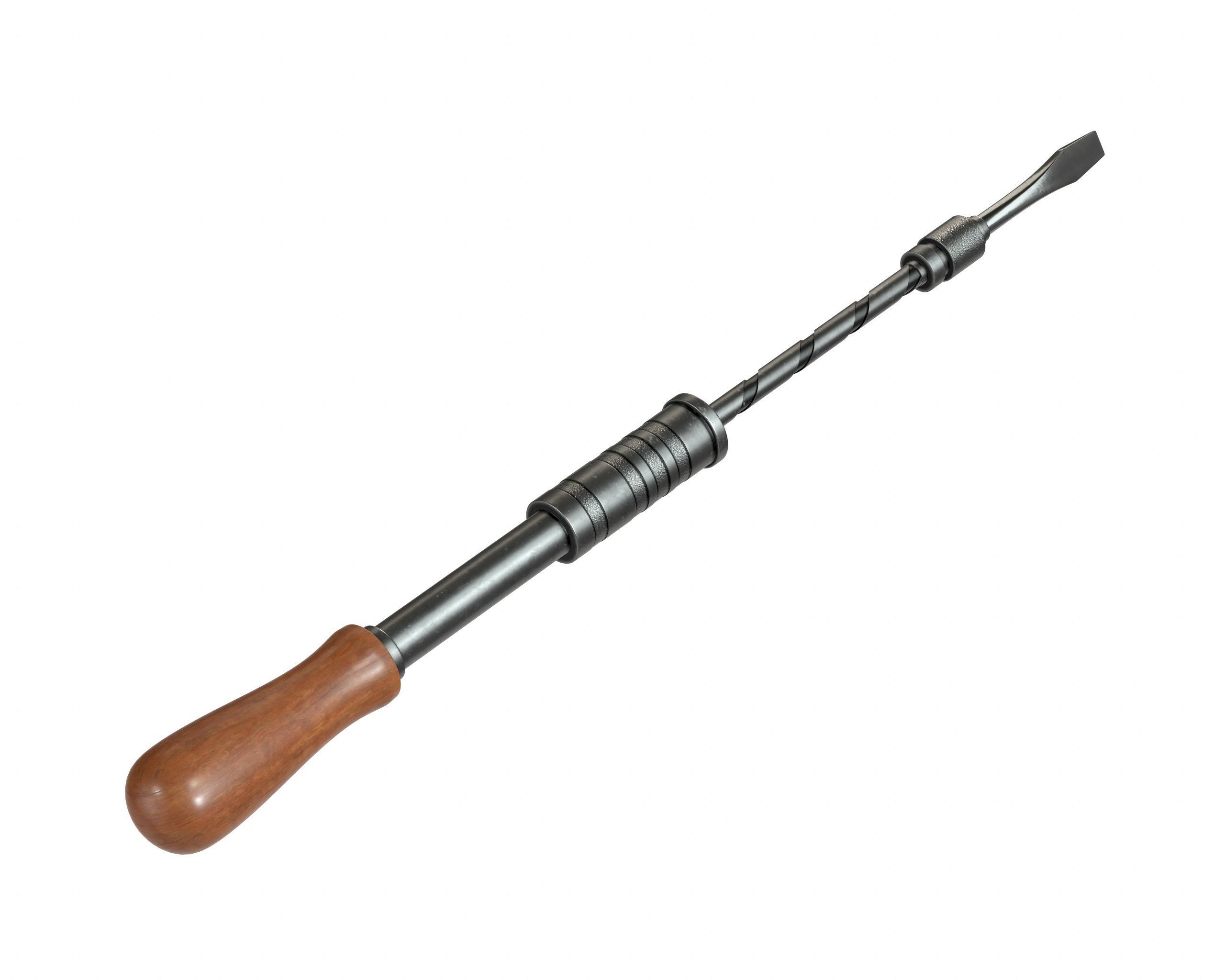 Vintage Screwdriver 3D model_2
