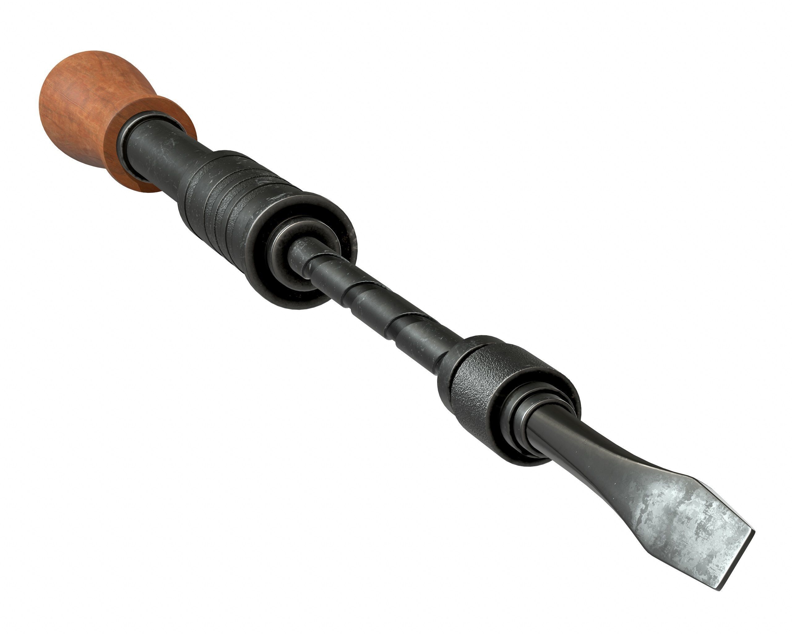 Vintage Screwdriver 3D model_3