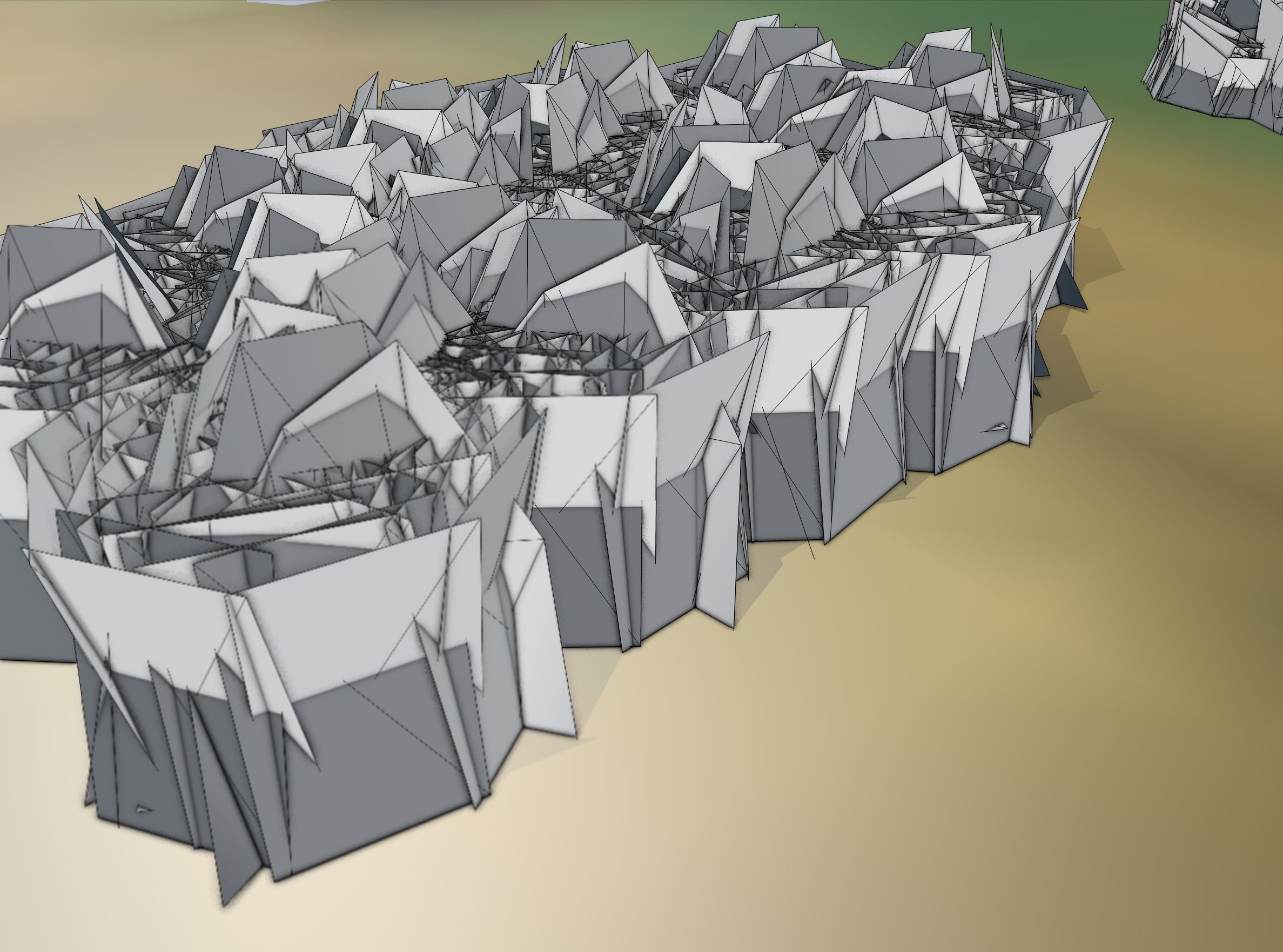 Reeds - Object 62 Low-poly 3D model_7