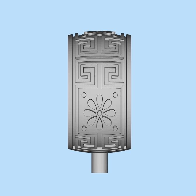 Women ring with ornament enamel 3dm stl 3D print model 3D print model_11