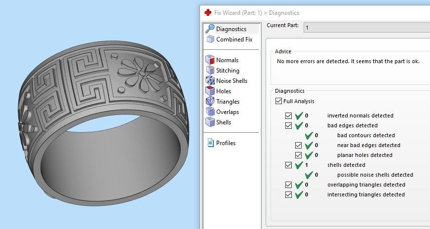 Women ring with ornament enamel 3dm stl 3D print model 3D print model_19