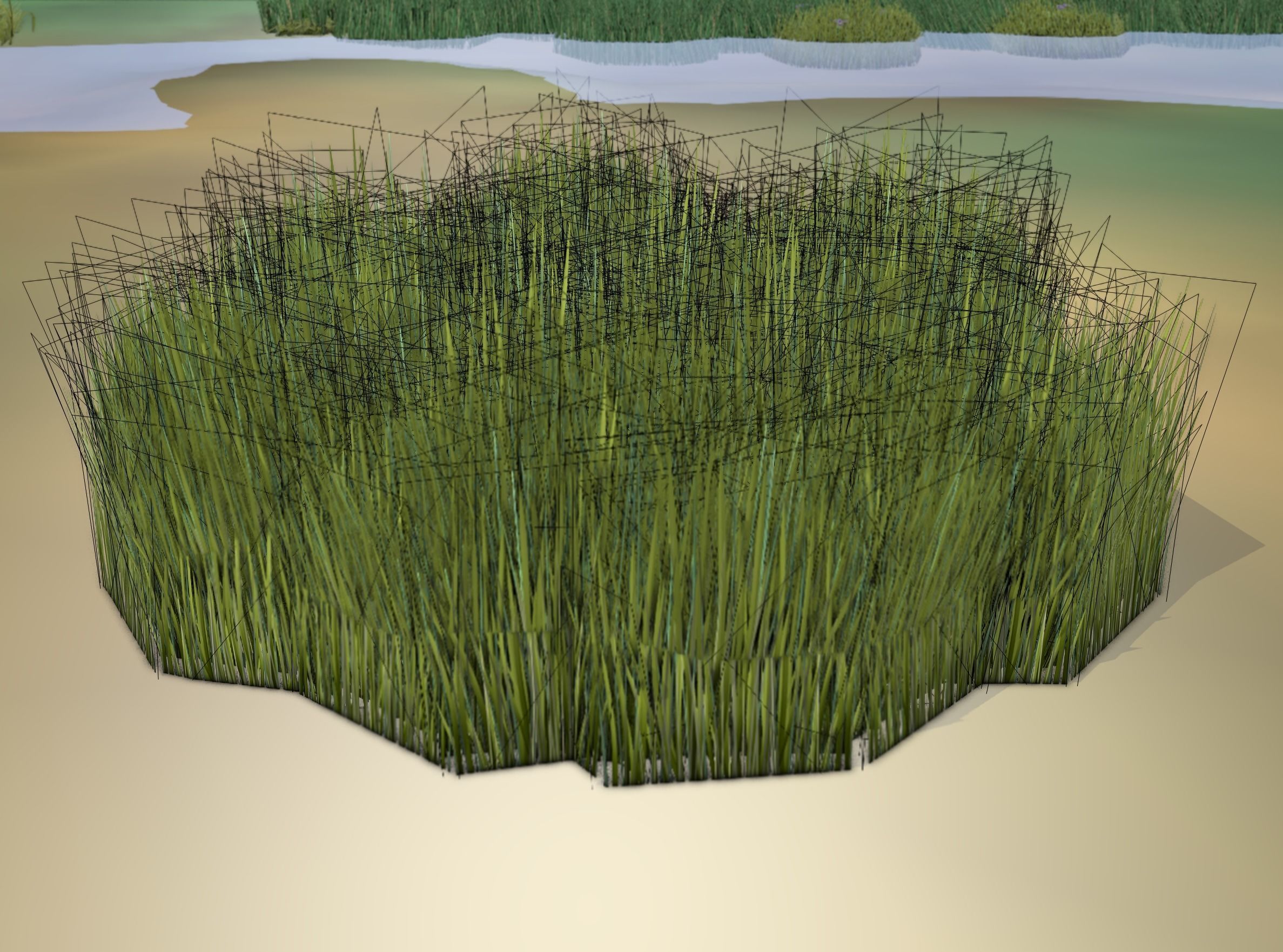 Reeds - Object 63 Low-poly 3D model_11