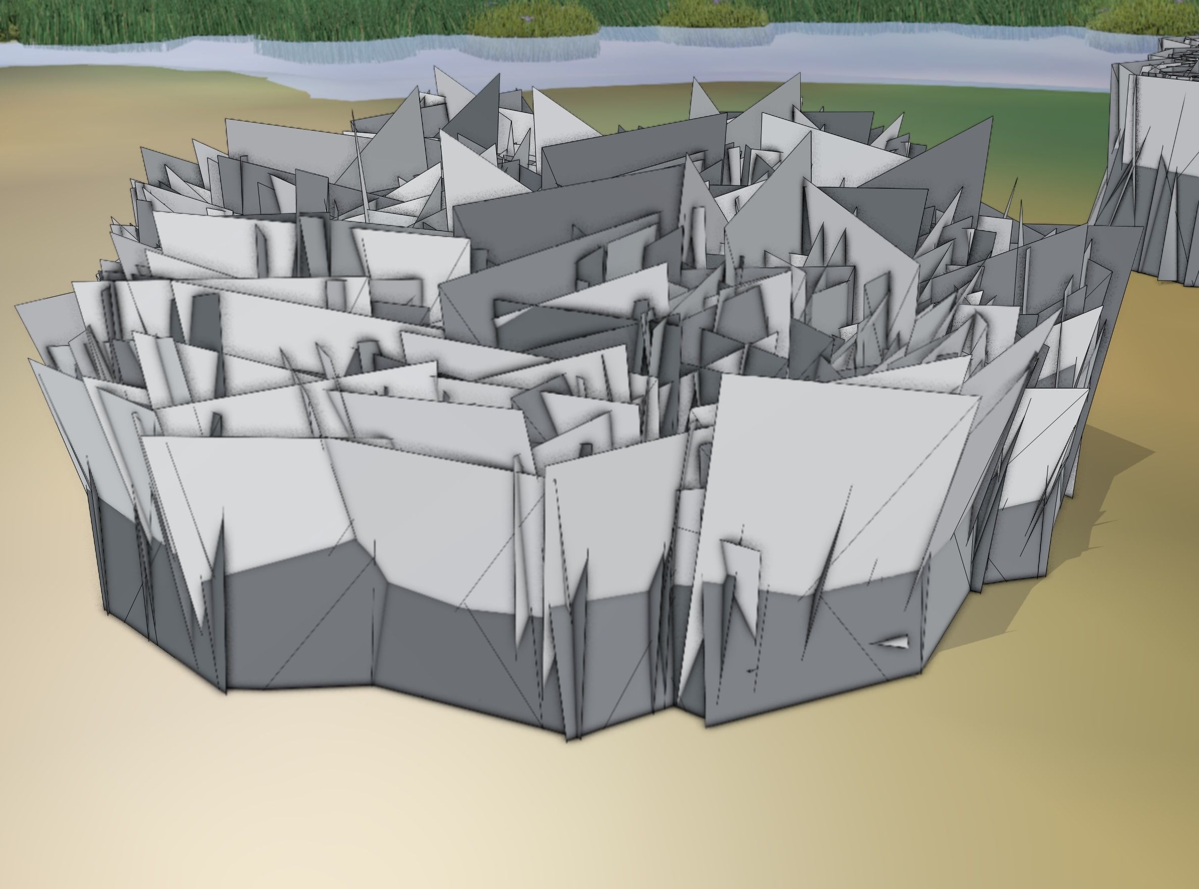 Reeds - Object 63 Low-poly 3D model_3