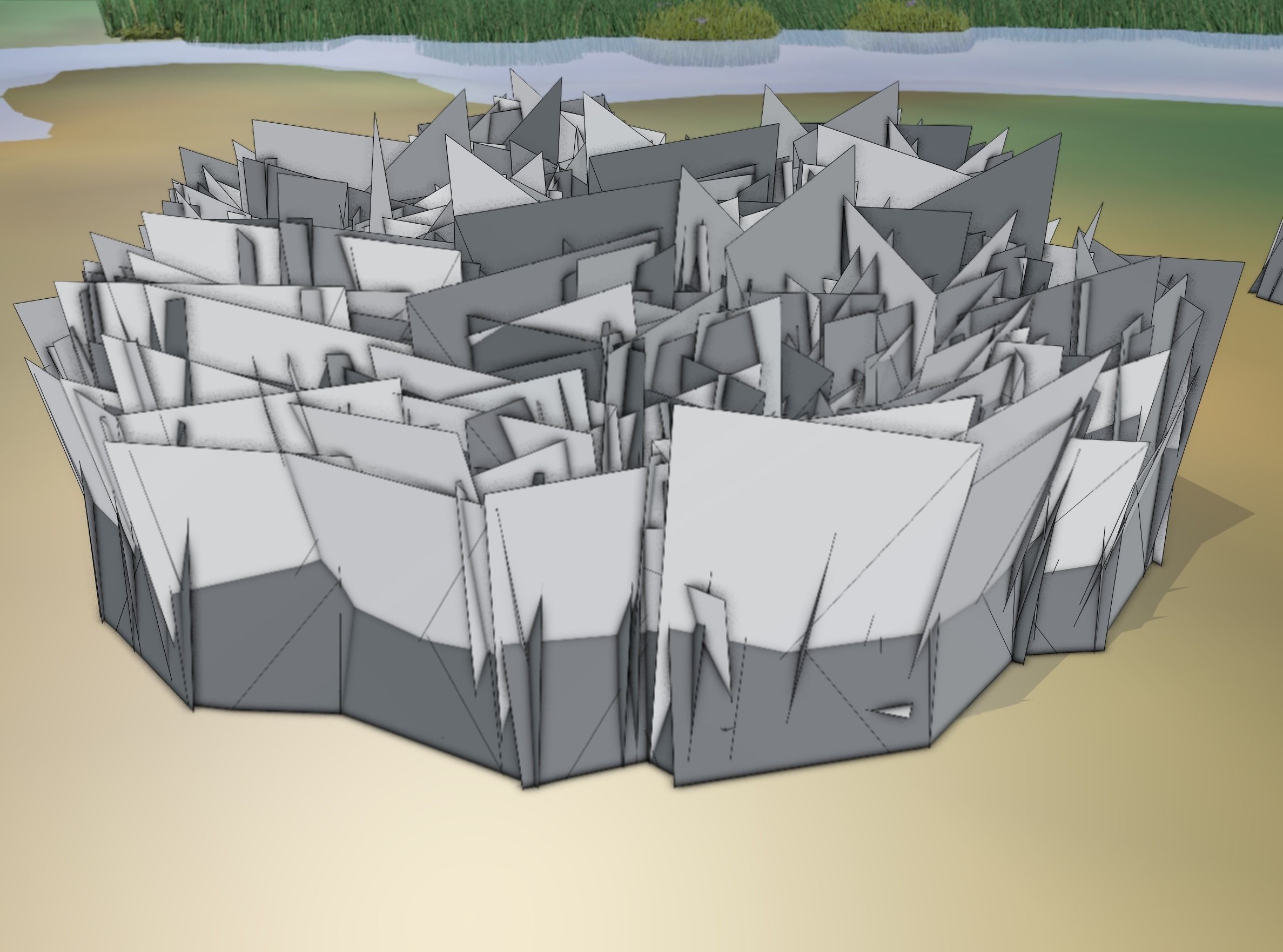 Reeds - Object 63 Low-poly 3D model_10