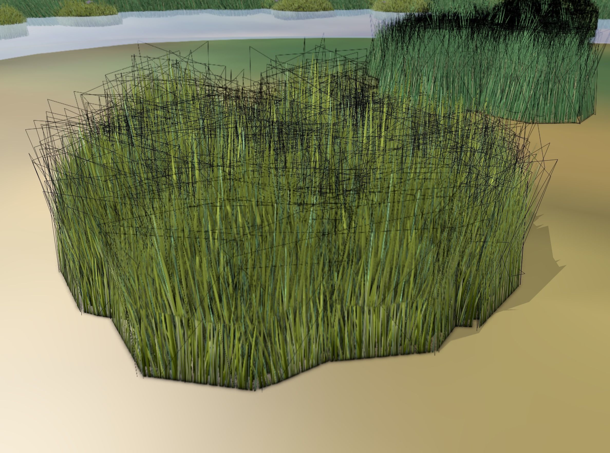 Reeds - Object 63 Low-poly 3D model_6