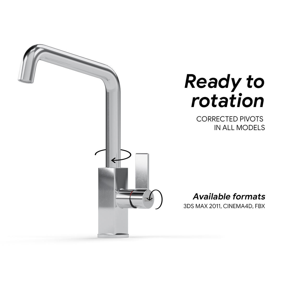 Franke Maris Taps Set 3D model_1