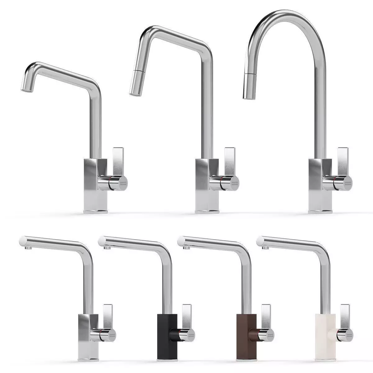 Franke Maris Taps Set 3D model_0