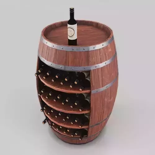 Wine barrel stand 