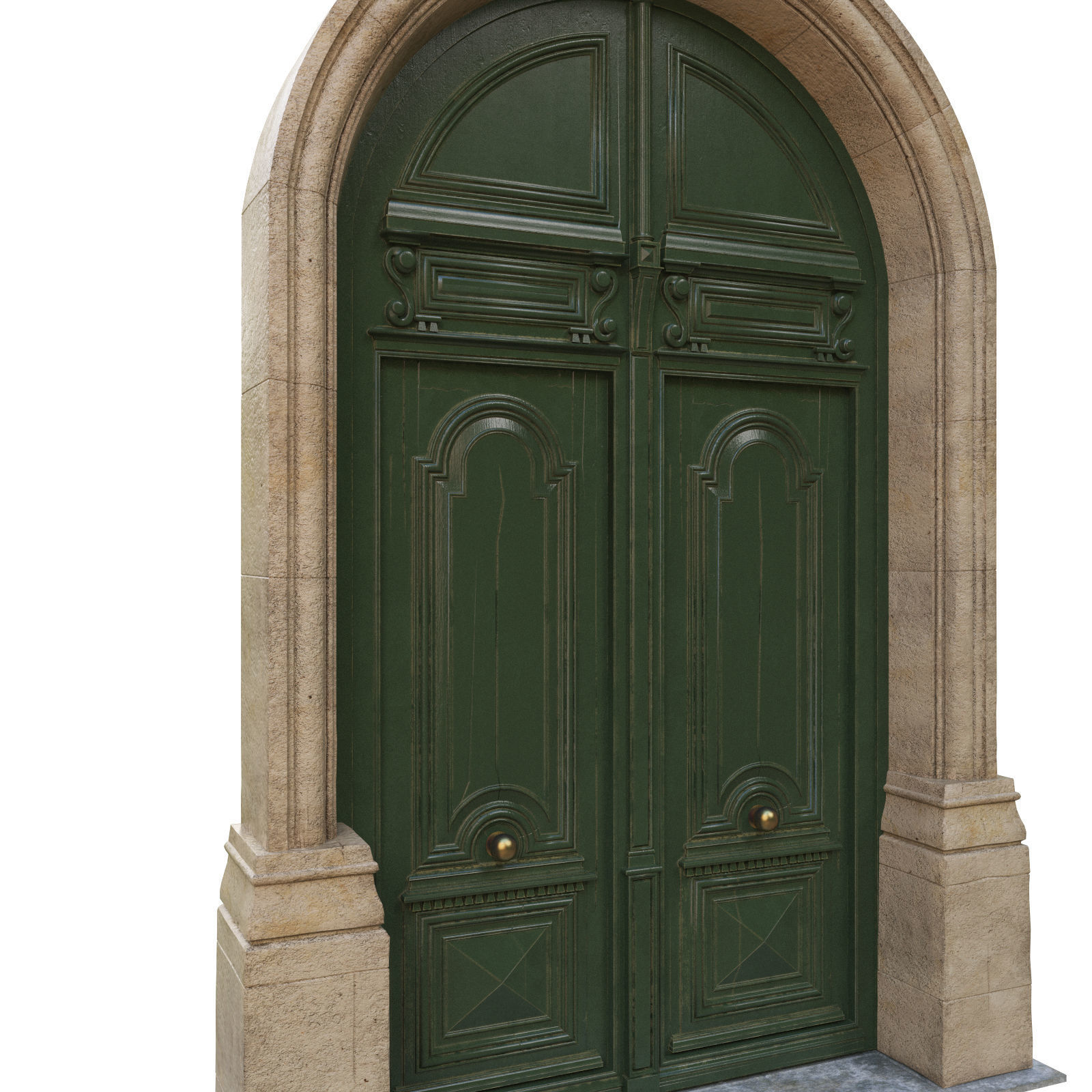  Entrance classic door 13 3D model_1