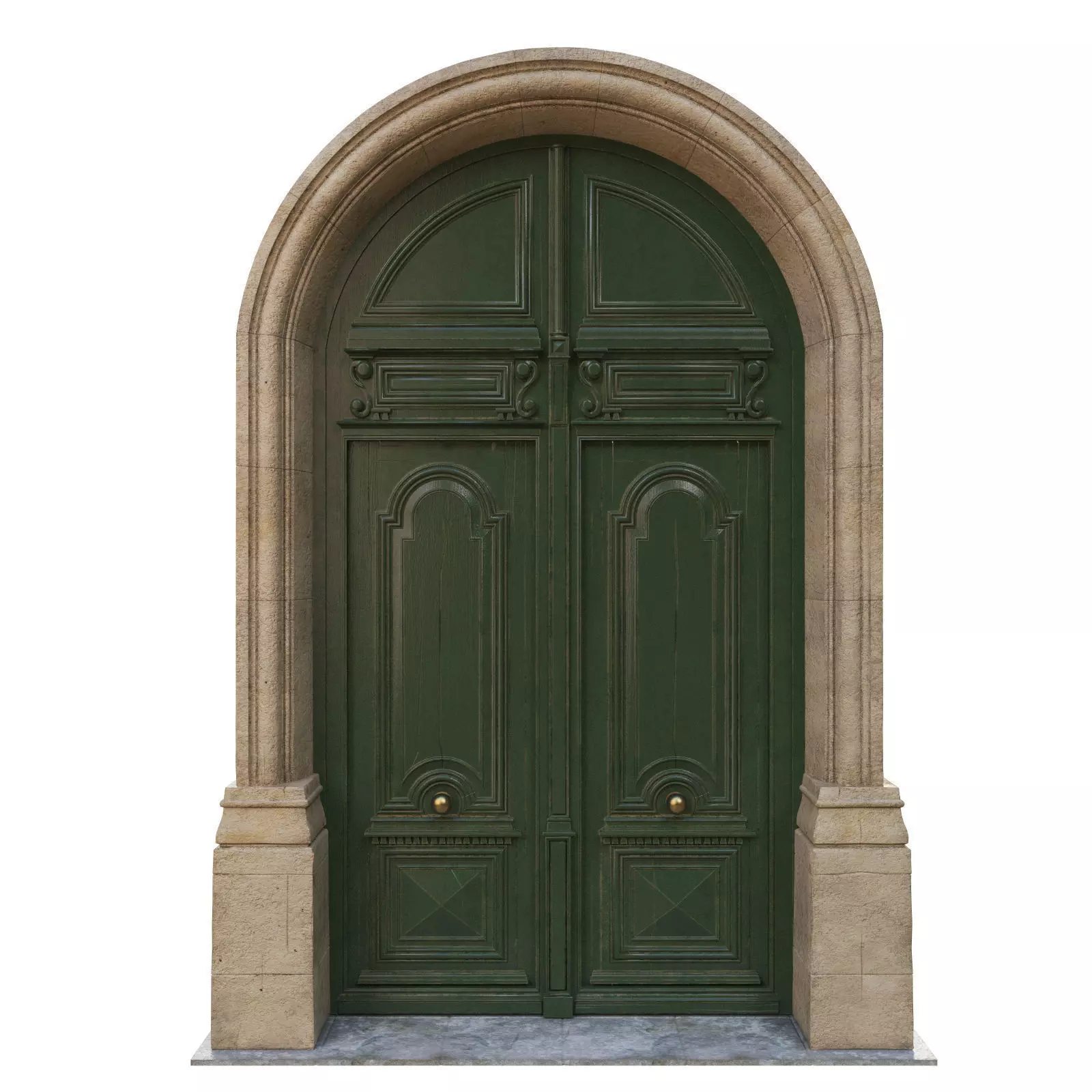  Entrance classic door 13 3D model_0