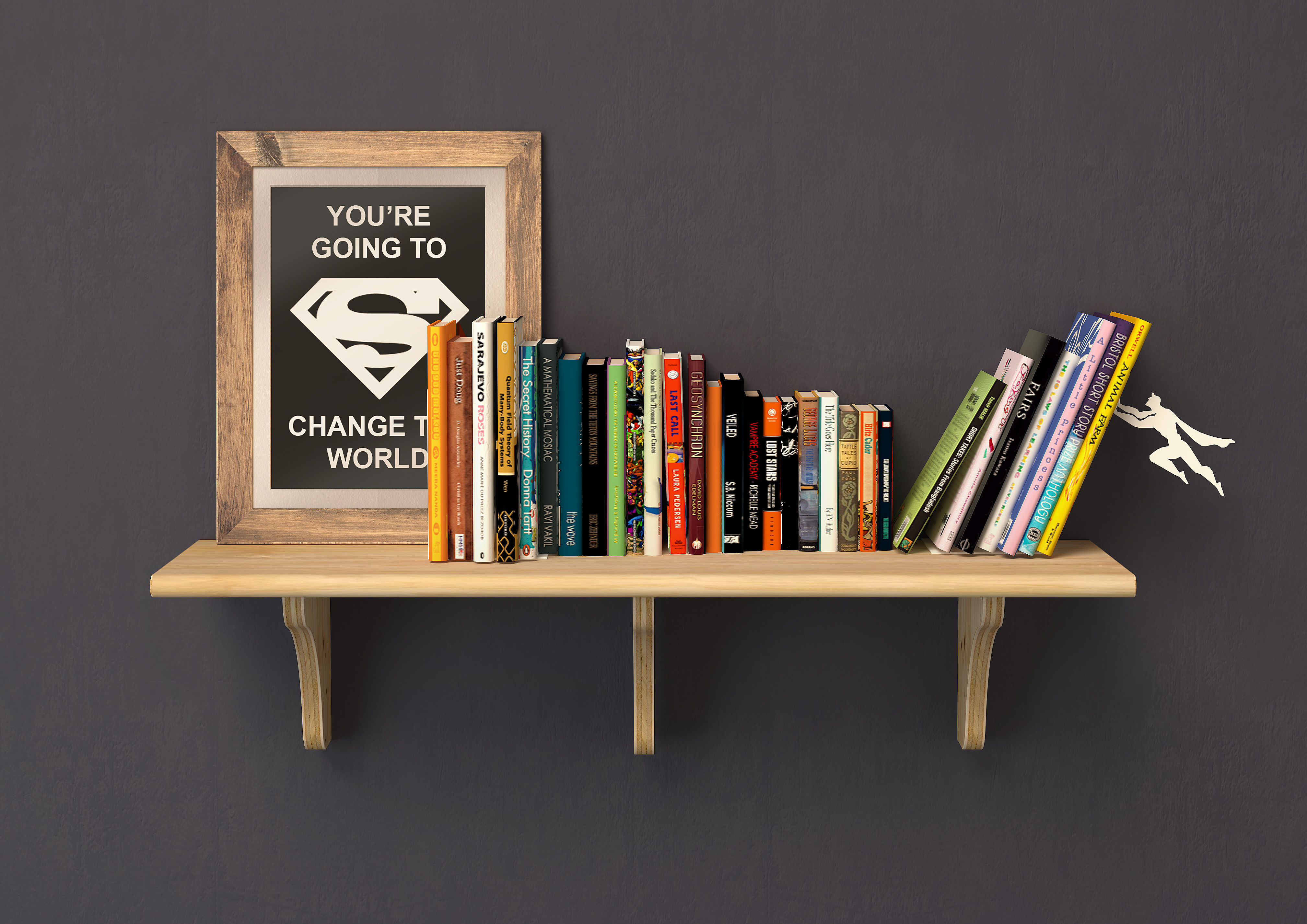 Book shelf books and book end 3D model CGTrader