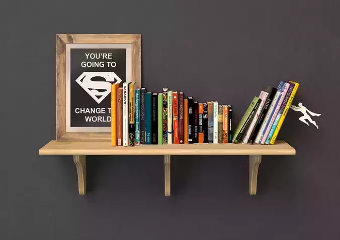 Book shelf books and book end