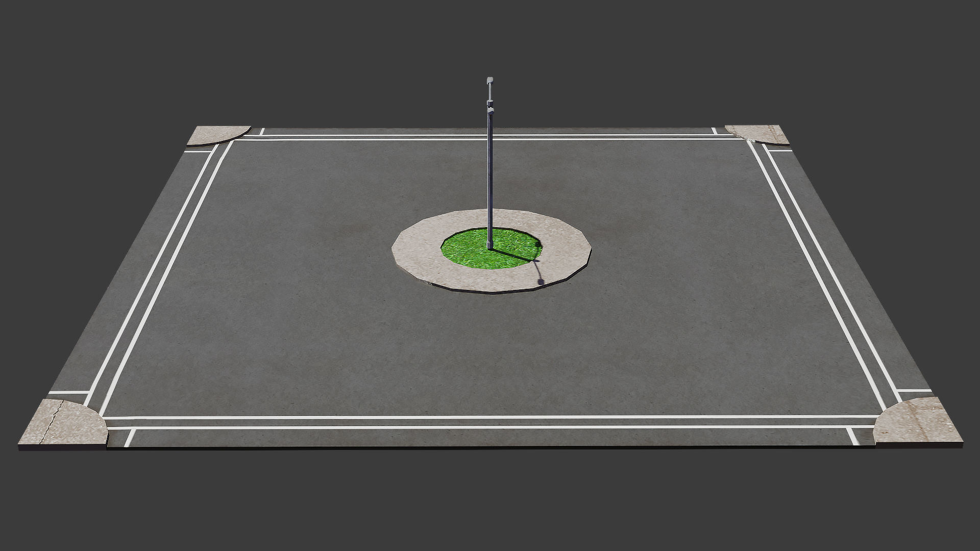 Road Pack - Extended Low-poly 3D model_19