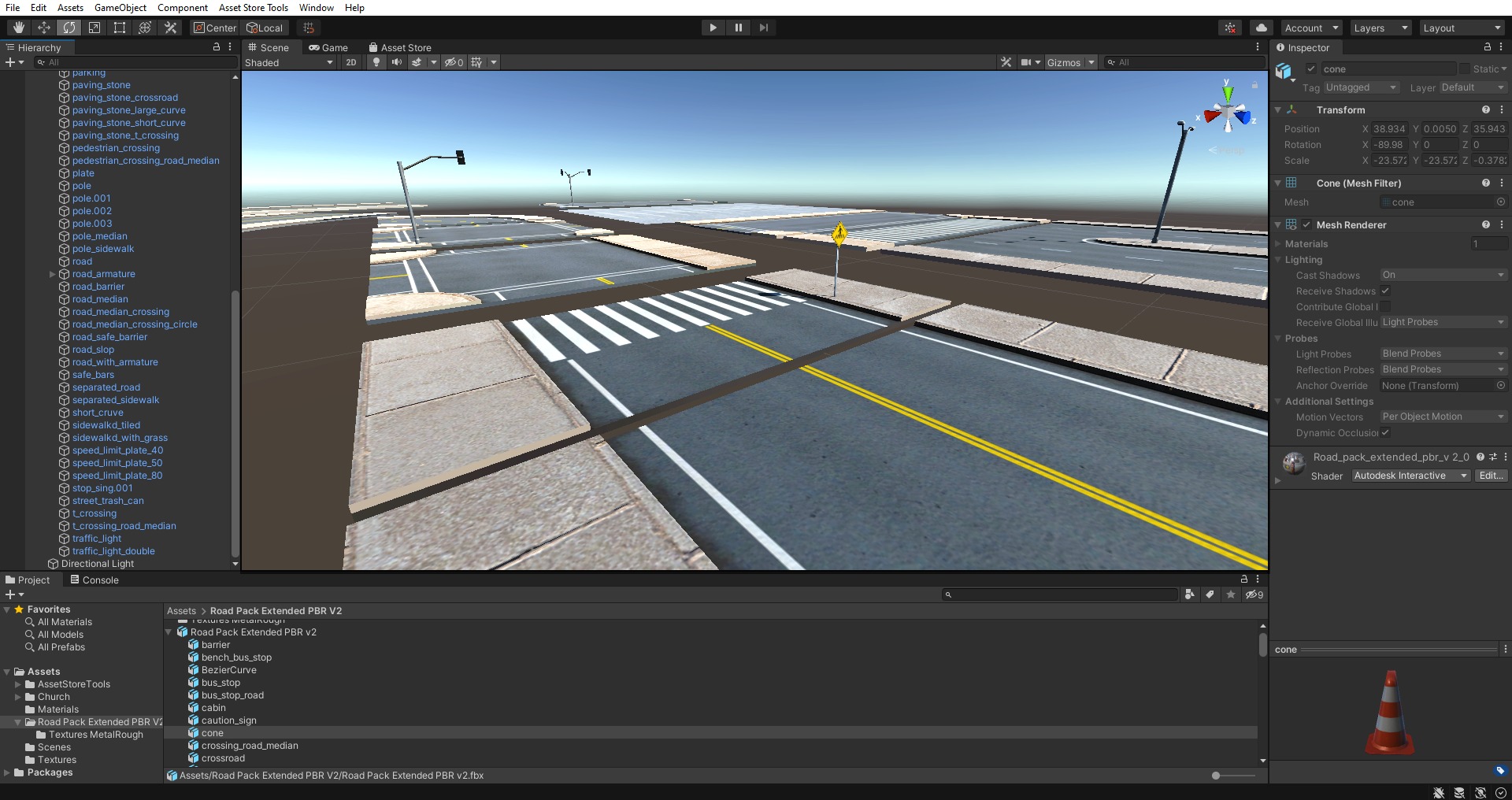 Road Pack - Extended Low-poly 3D model_27