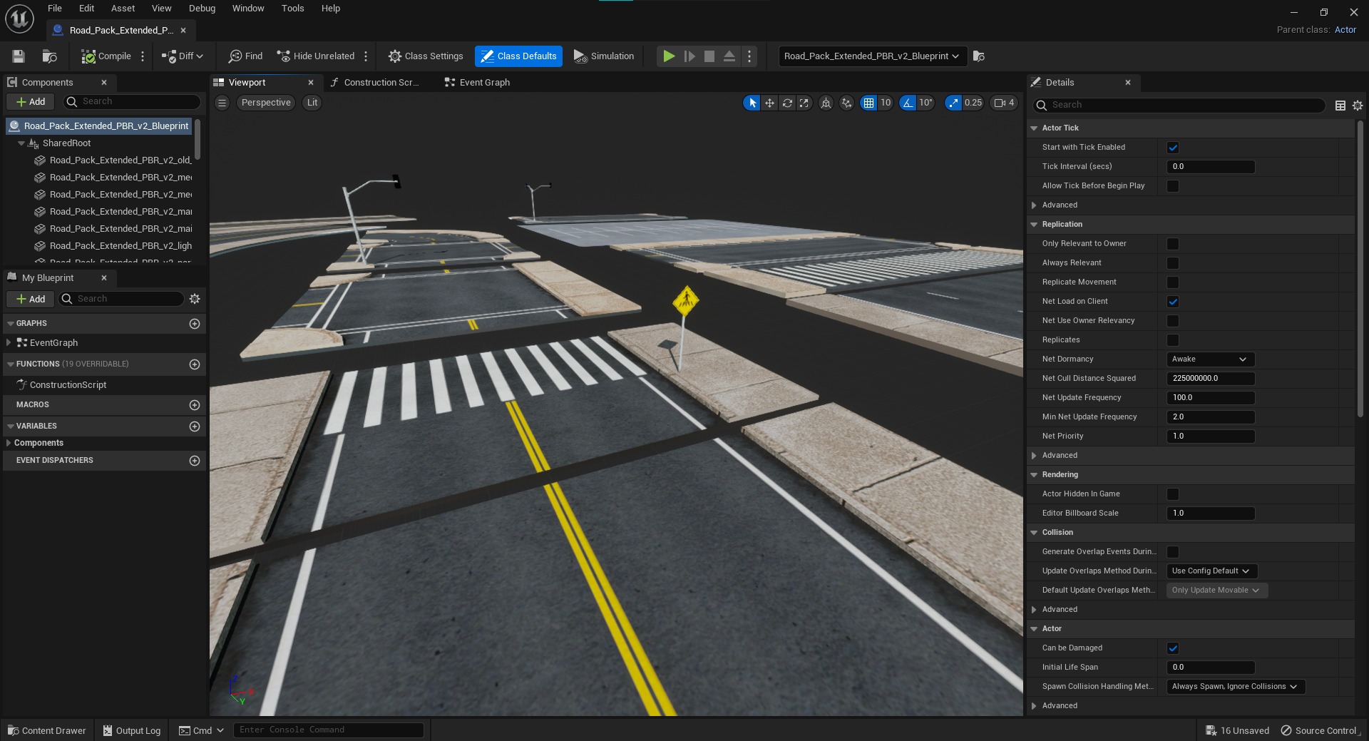 Road Pack - Extended Low-poly 3D model_33