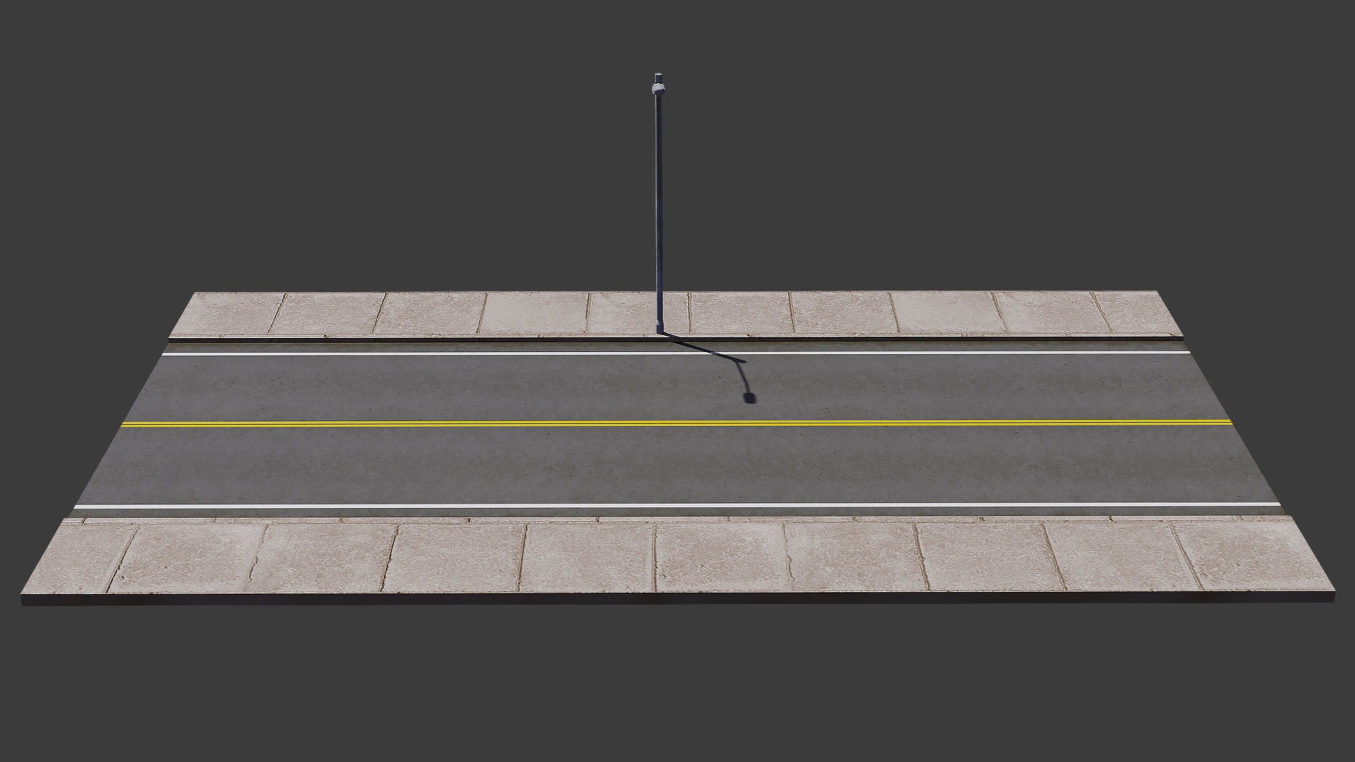 Road Pack - Extended Low-poly 3D model_8