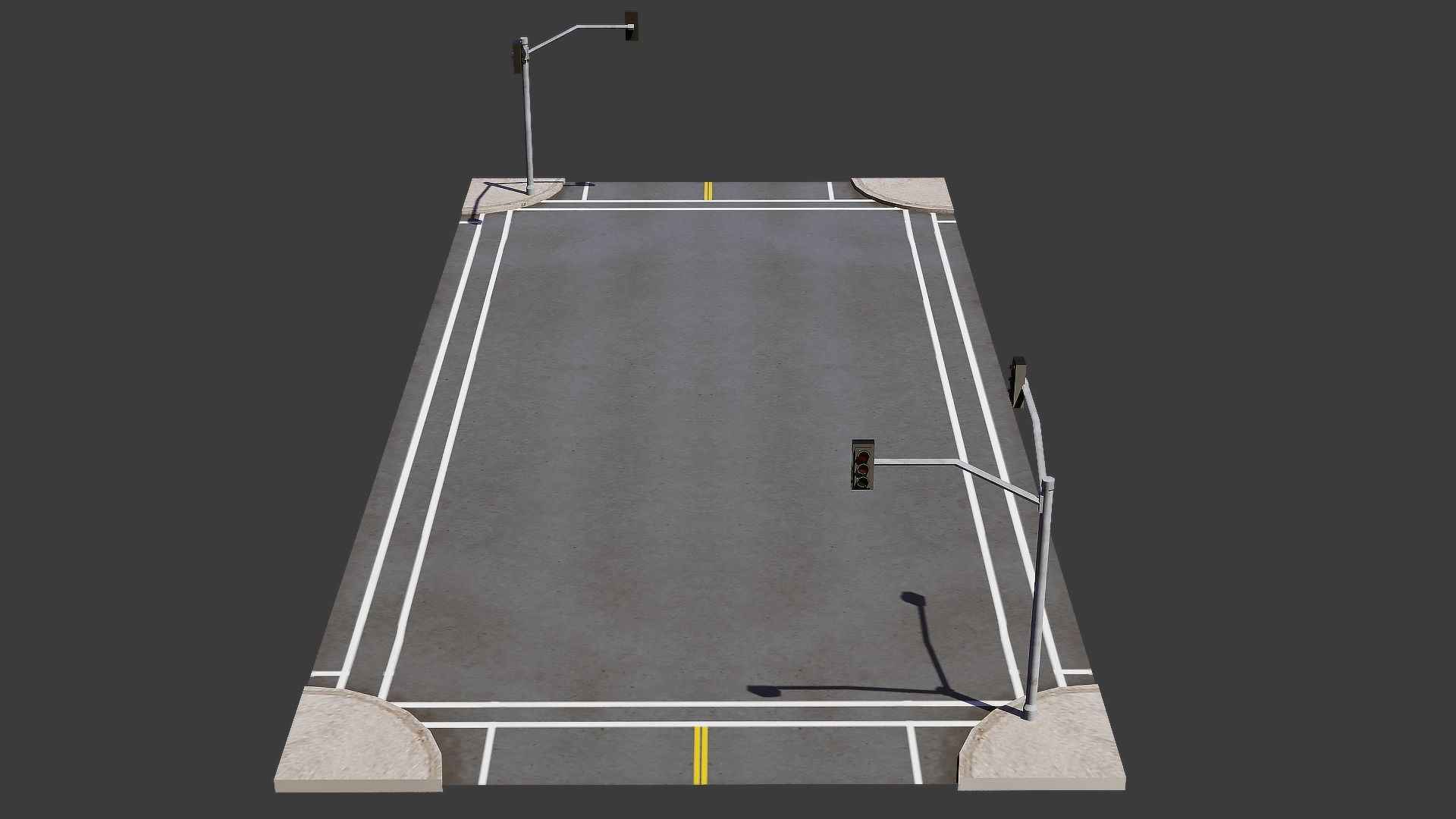 Road Pack - Extended Low-poly 3D model_18