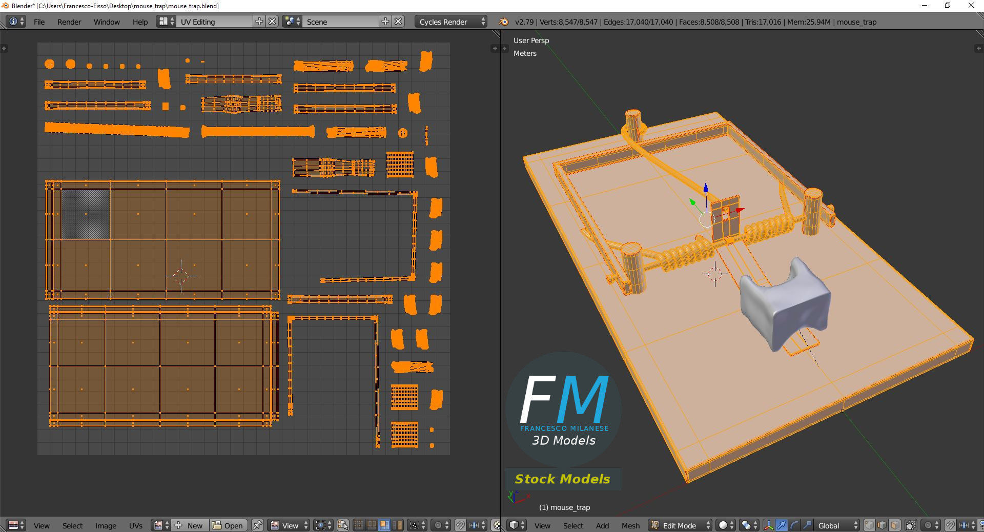 Mouse trap 3D model_10