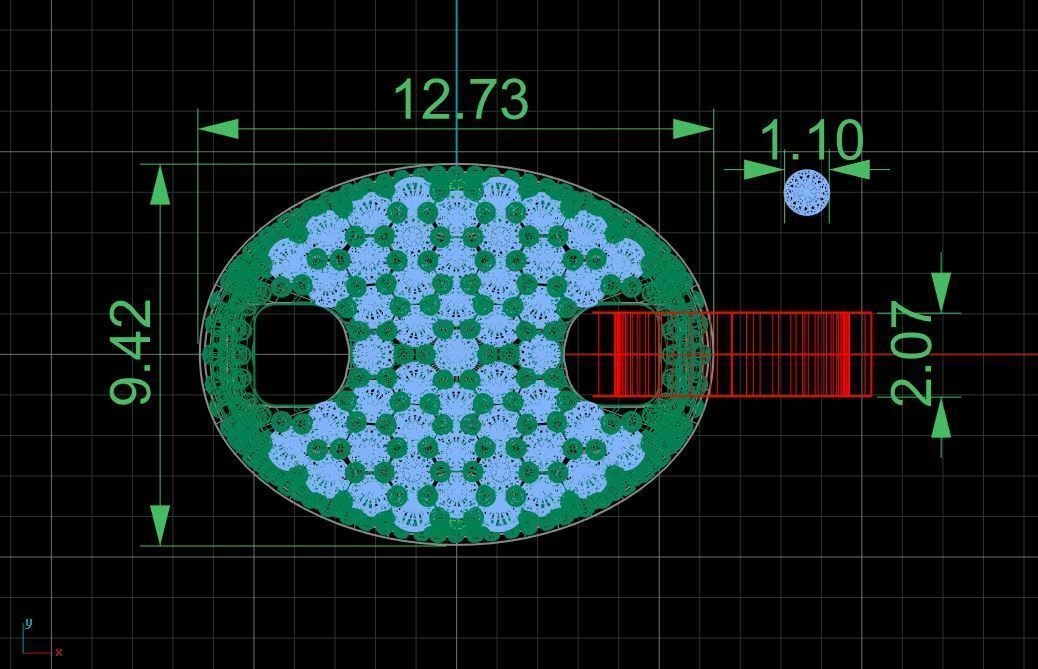 Chain bracelet gold  or silver  STL 3D model_6