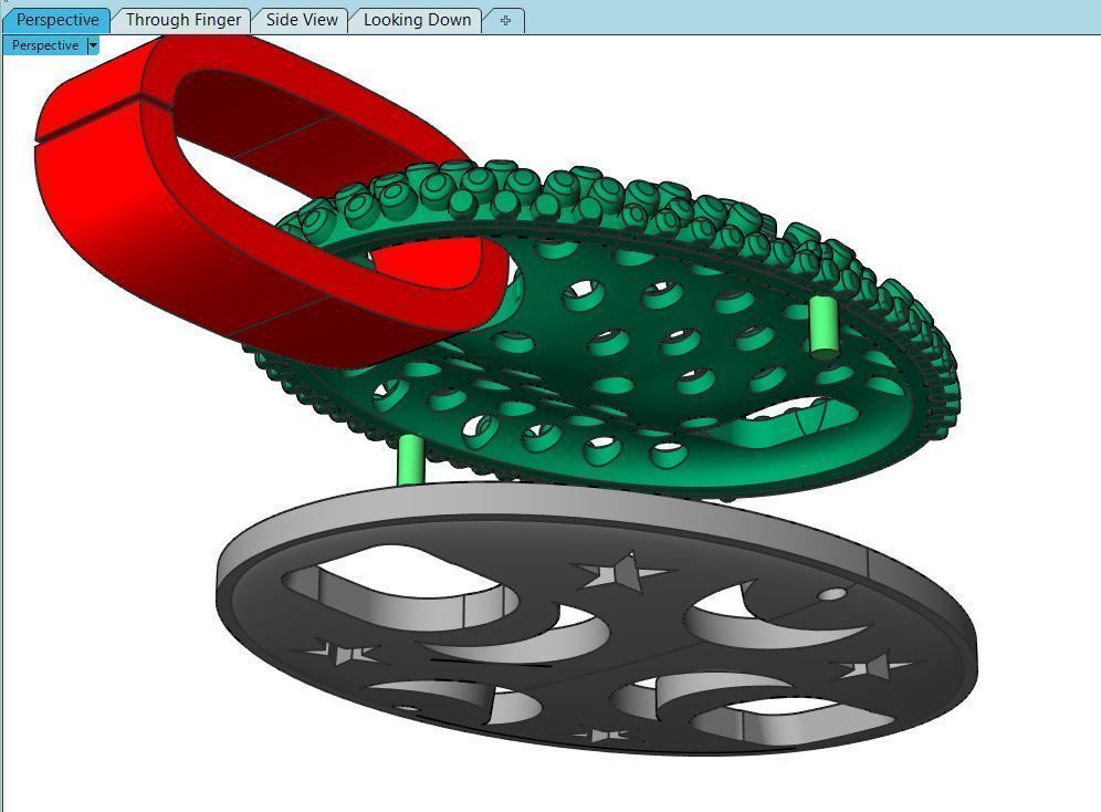 Chain bracelet gold  or silver  STL 3D model_9