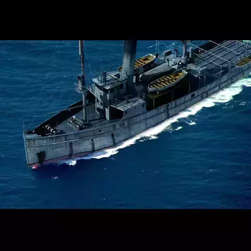 Minelayer Nusret 3D model