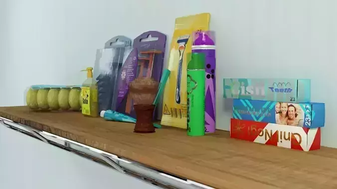 Hygiene items 3D model