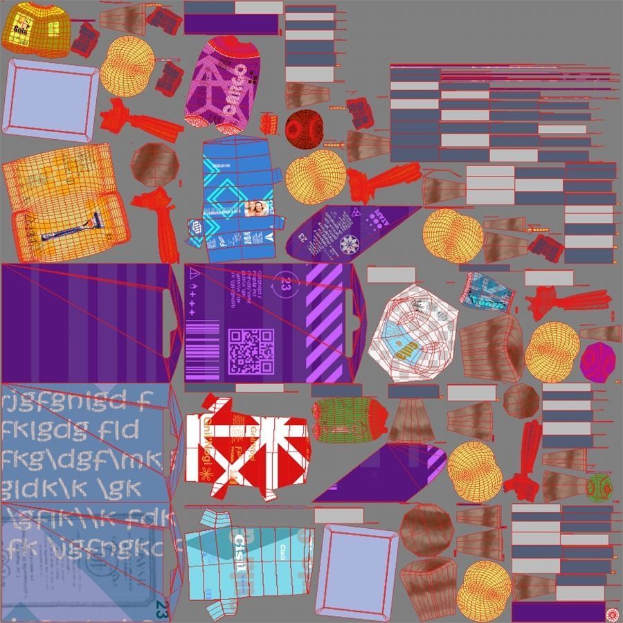 Hygiene items 3D model_4