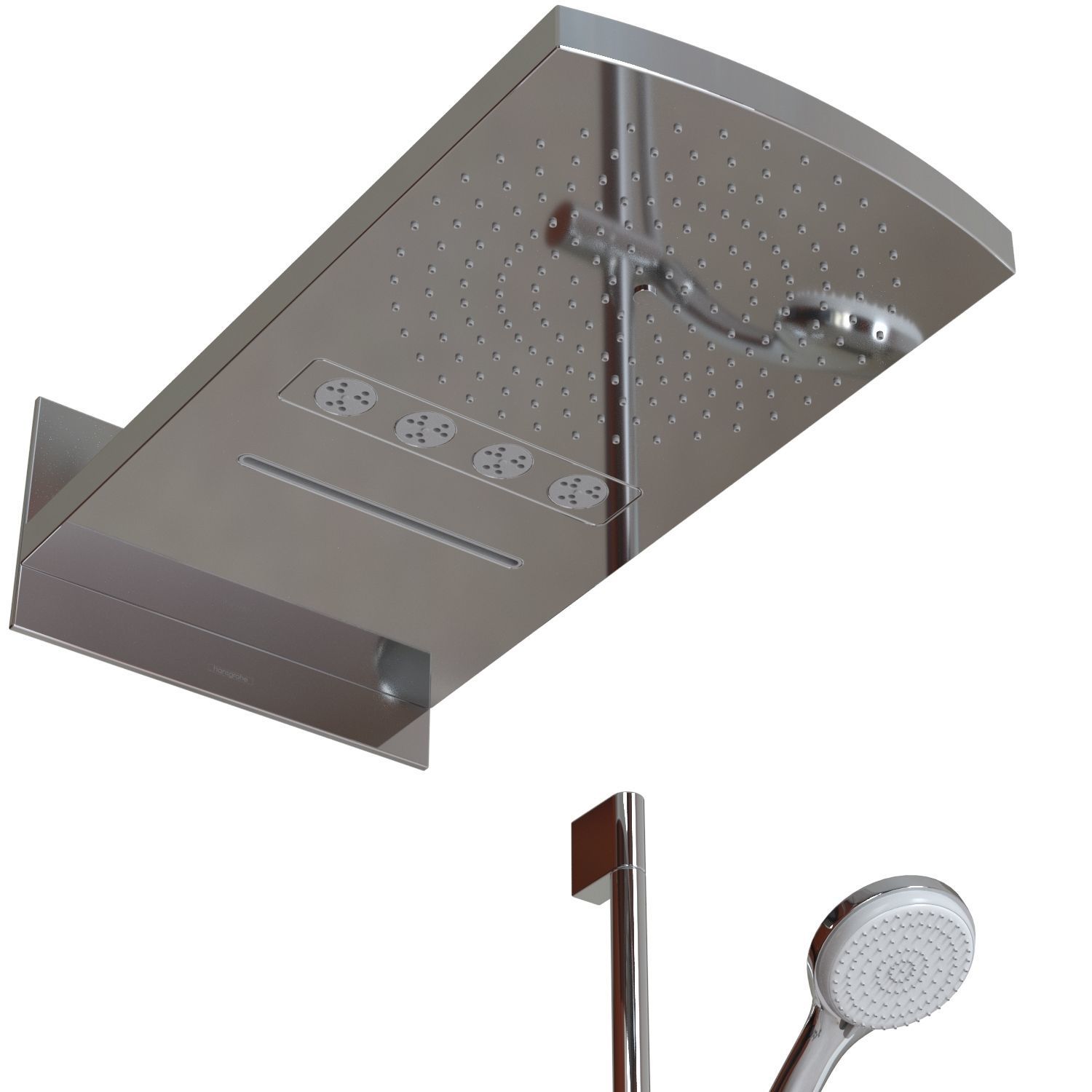 Hansgrohe Raindance Rainfall 240 Air 3jet overhead shower 3D model