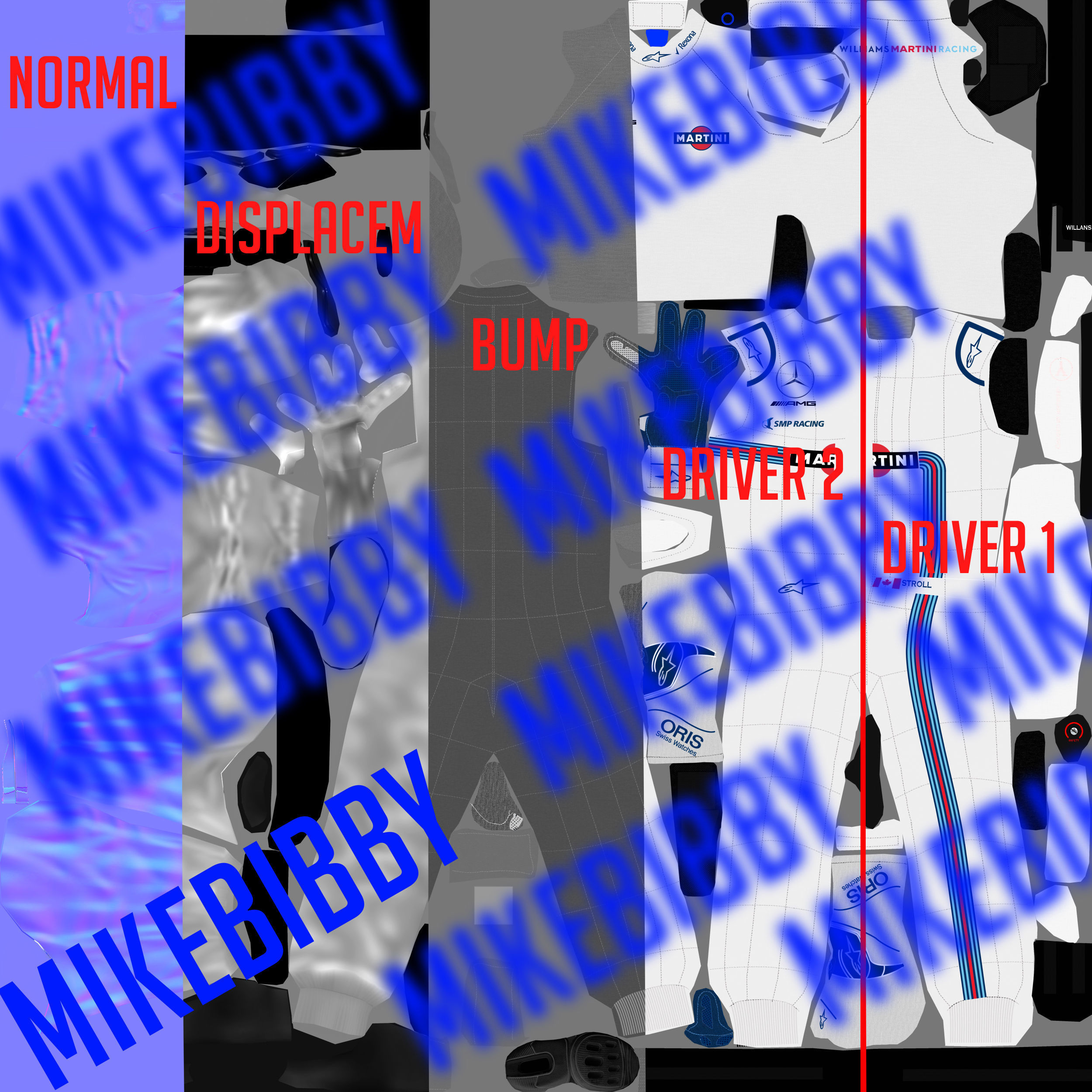 Williams FW41 Low-poly 3D model_11