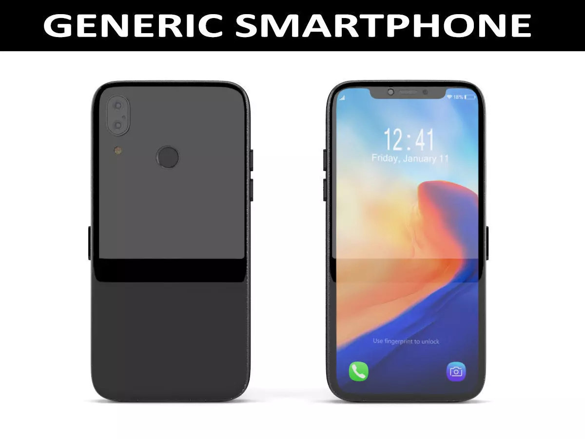 Generic Smartphone 3D model | CGTrader