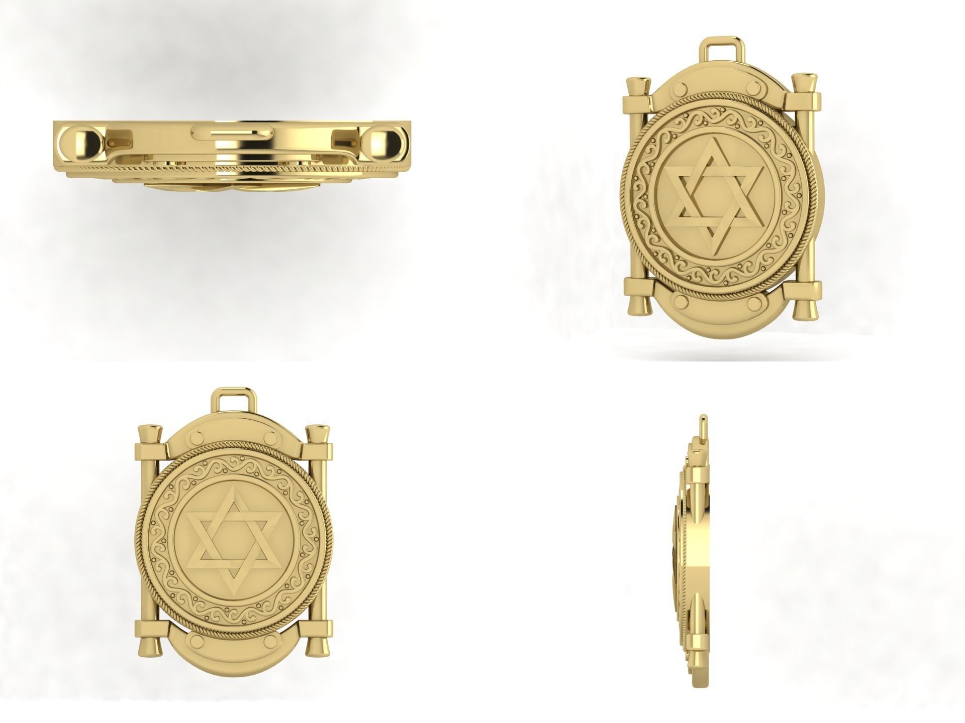 Pendant od 1 3D print model_3