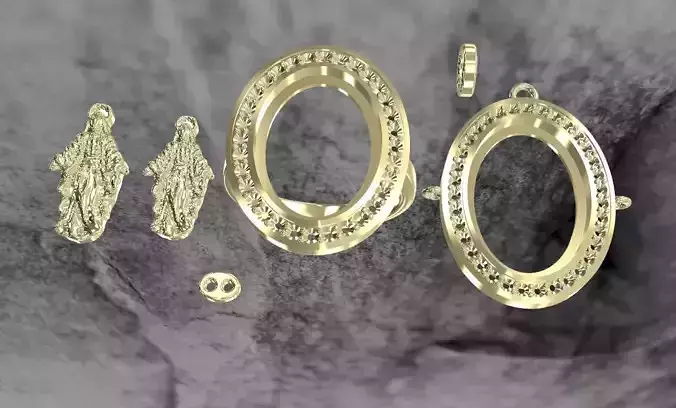 anello e ciondolo madonna