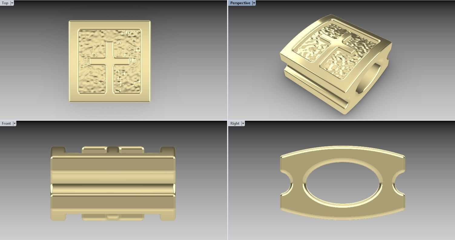 Shamballa bracelet lock 3D print model_1