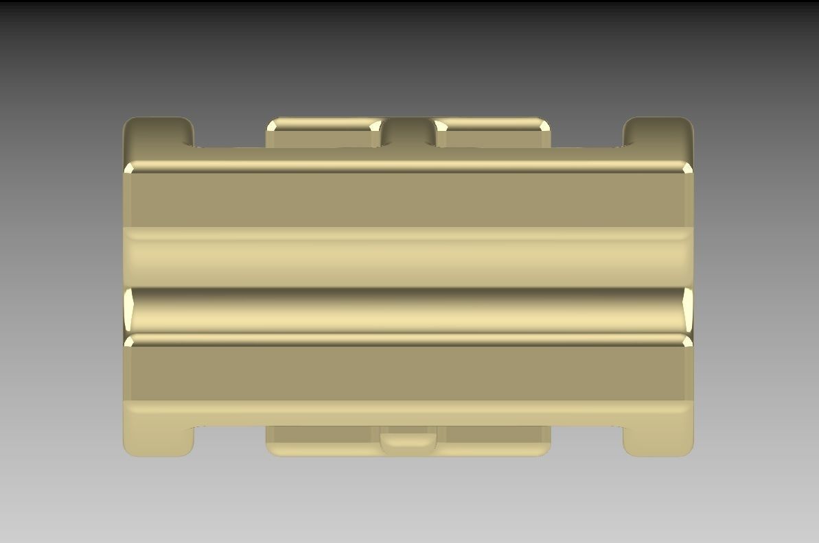 Shamballa bracelet lock 3D print model_3