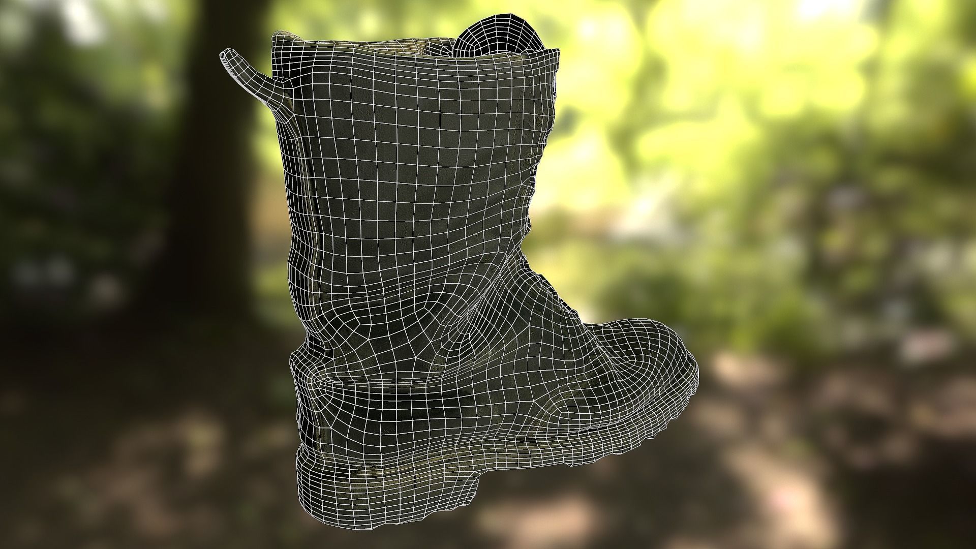 16 low poly boots 3D Model Collection_12