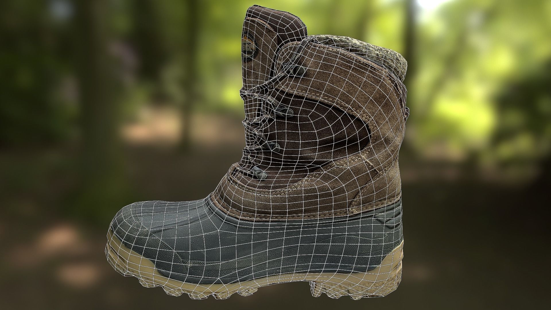 16 low poly boots 3D Model Collection_127