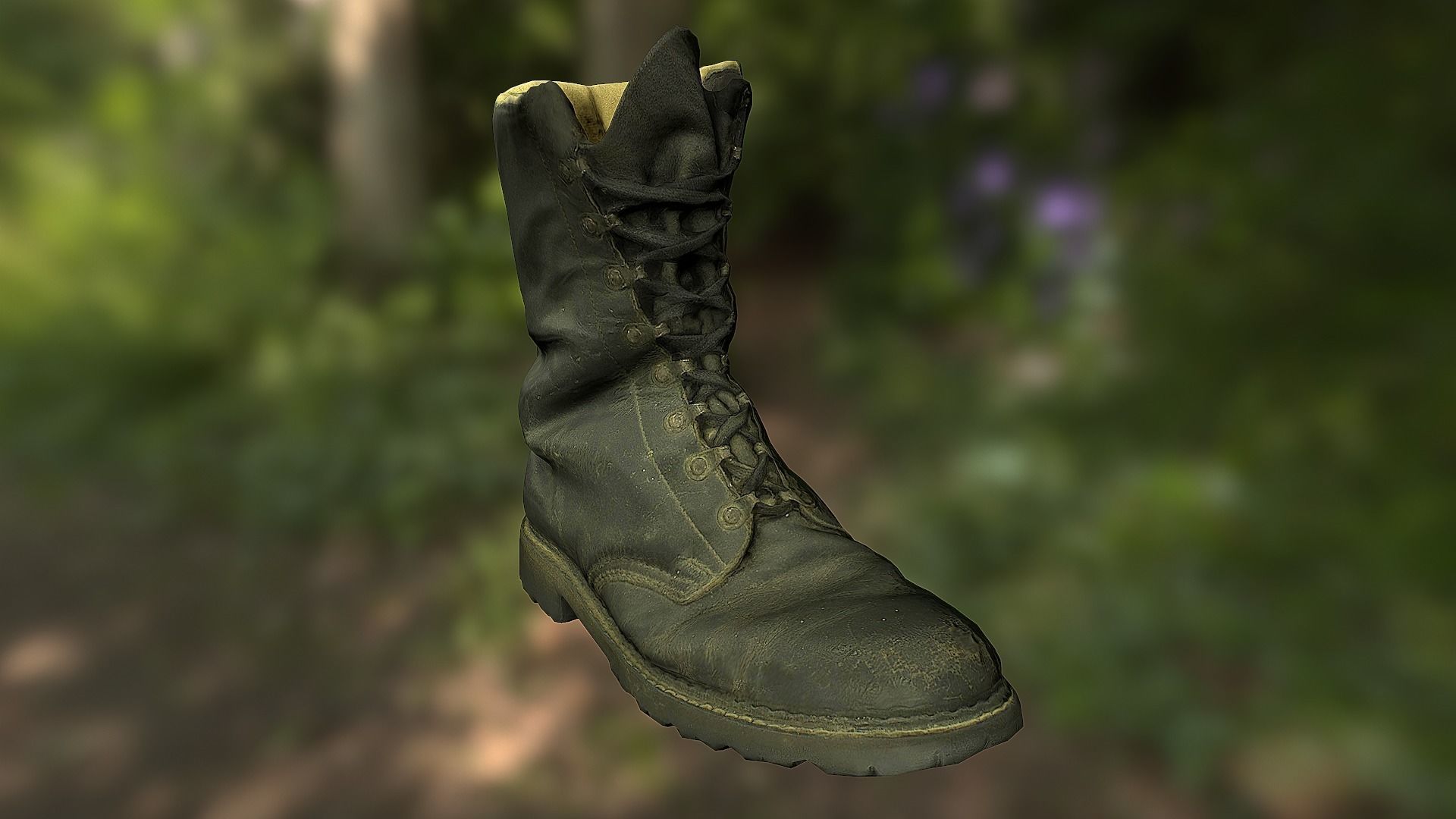 16 low poly boots 3D Model Collection_3